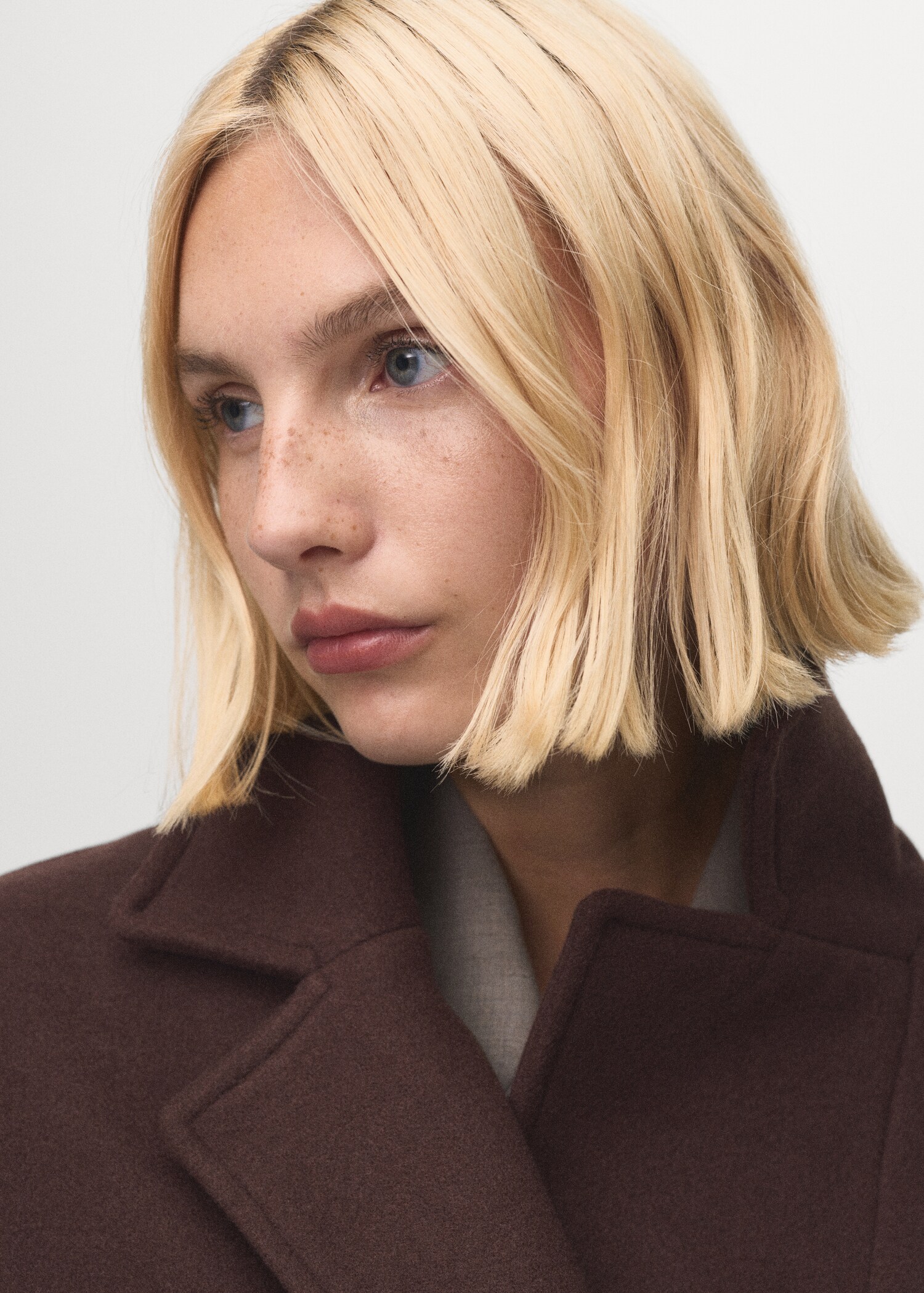 Double-breasted midi coat - Details of the article 1