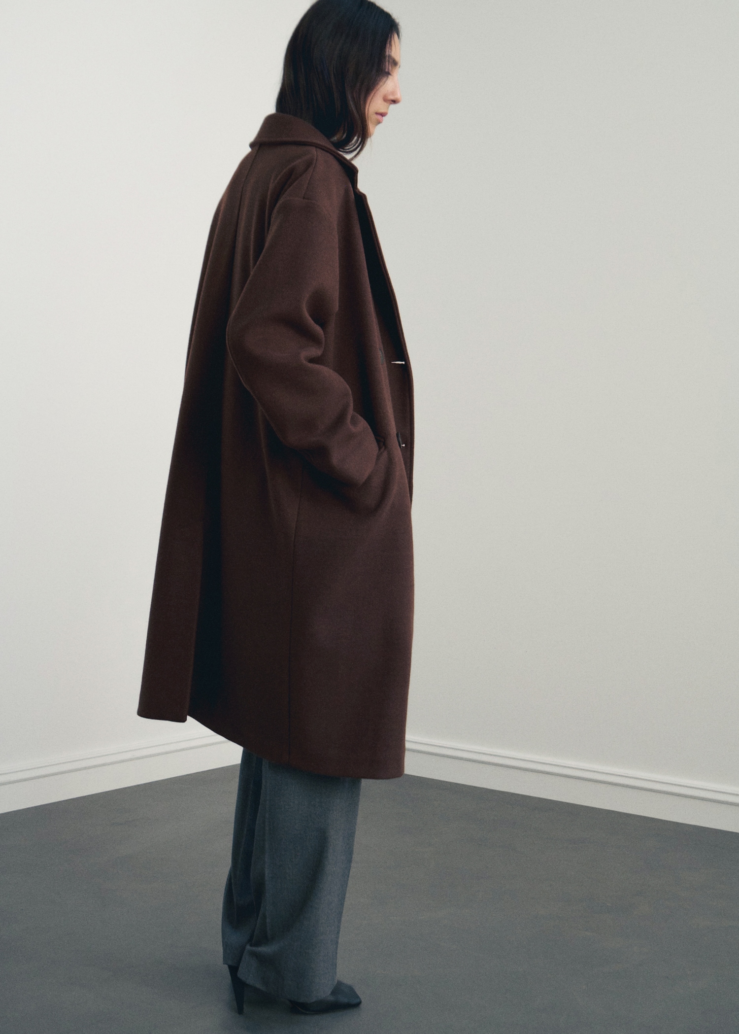 Double-breasted midi coat - Details of the article 6