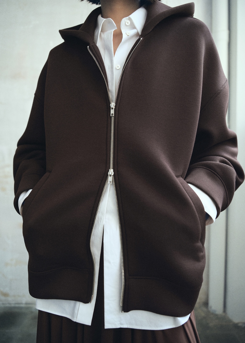 Chaqueta oversize capucha