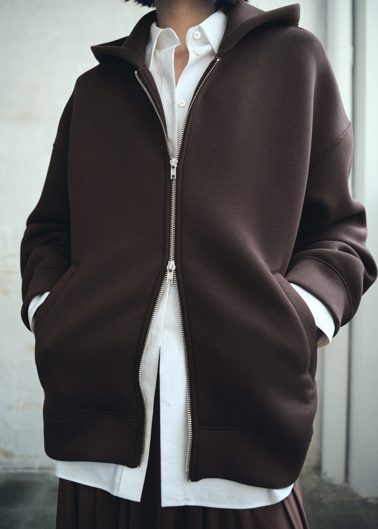 Oversized hooded jacket - Medium plane