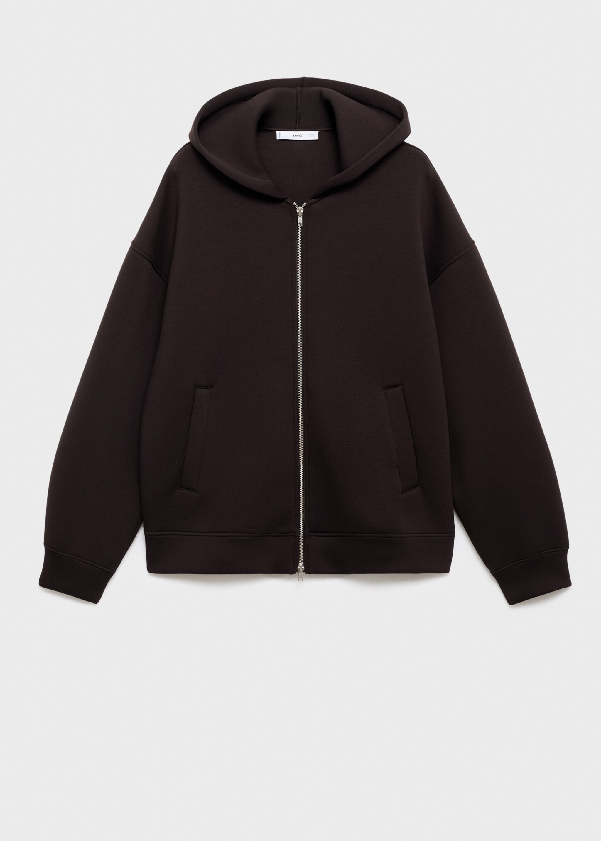 Veste oversize capuche - Article sans modèle, Marron. Ref: 17095814-00.
