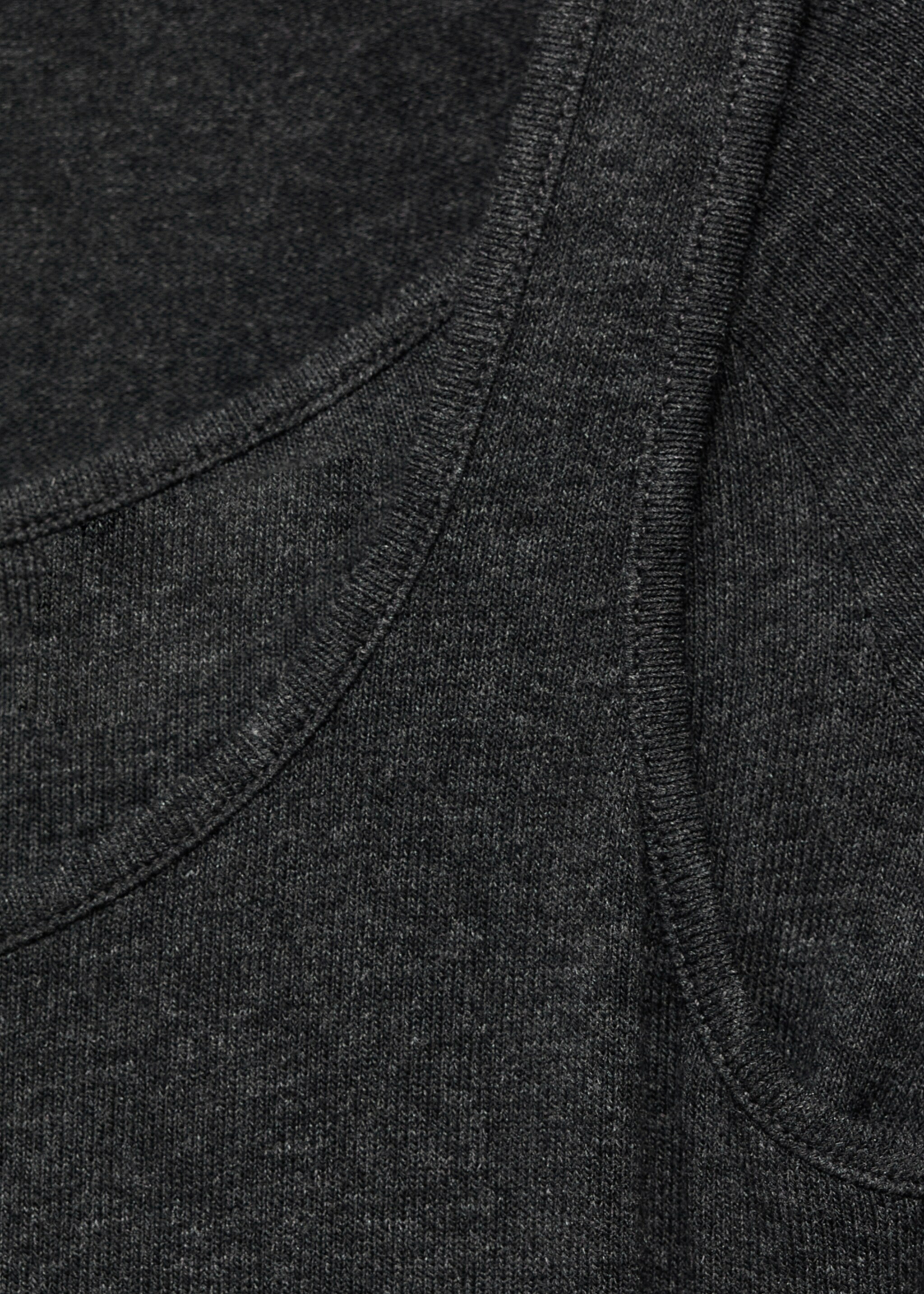 Pull en jersey combiné col rond - Détail de l'article 8, Gris chiné foncé. Ref: 17095819-00.