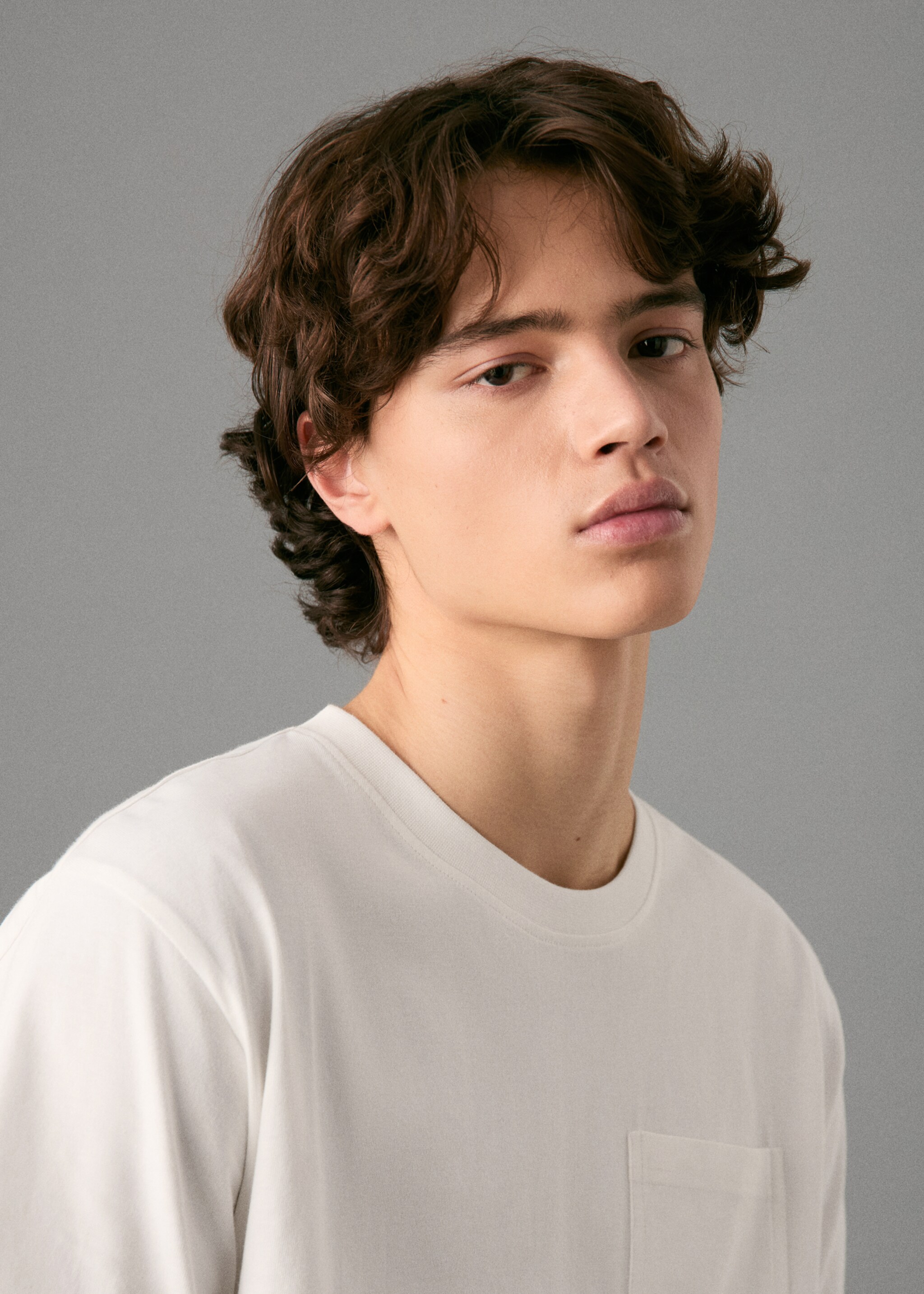 Striped long pyjamas - Details of the article 1, Off White. Ref: 17095822-00.