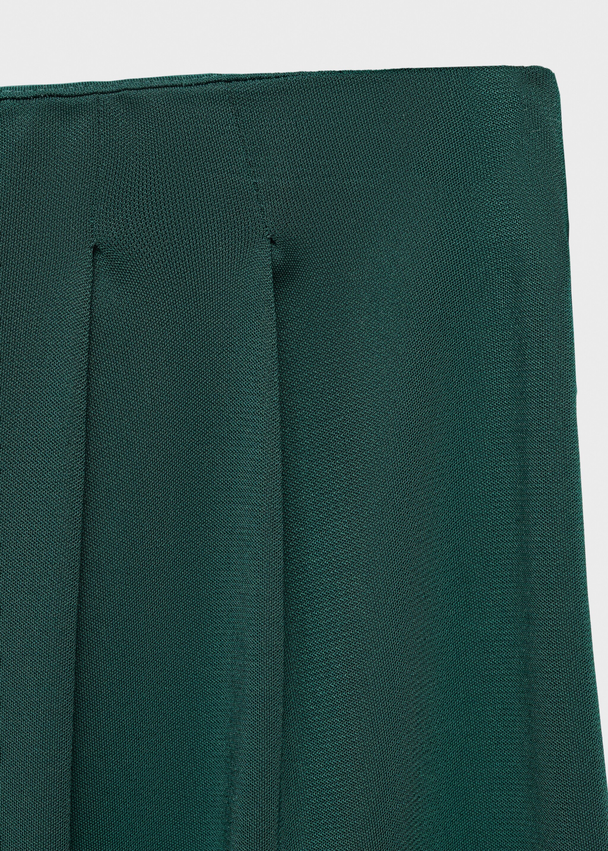Dart palazzo trousers - Details of the article 8, Dark Green. Ref: 17095826-00.