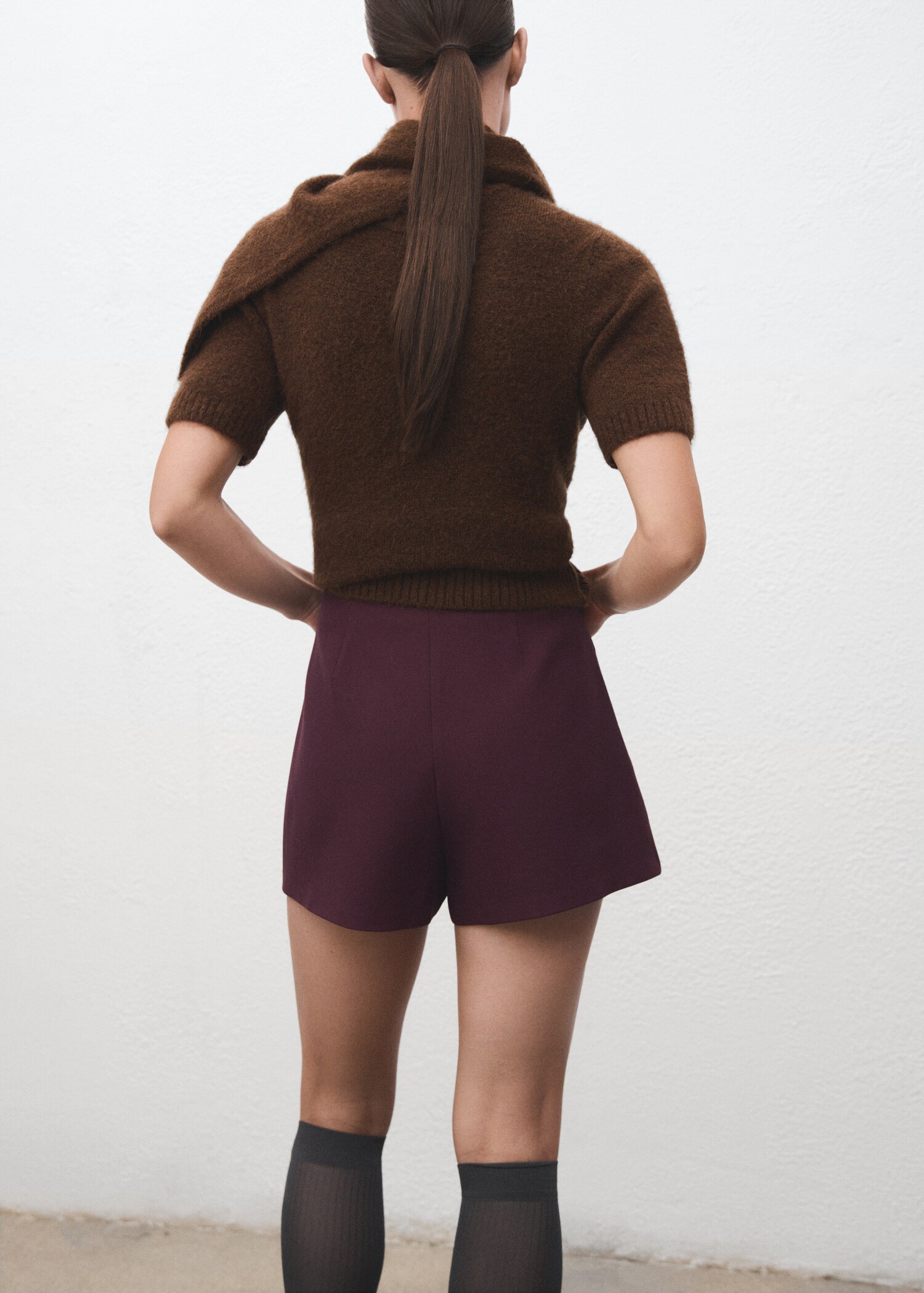 Jupe short portefeuille - Verso de l’article