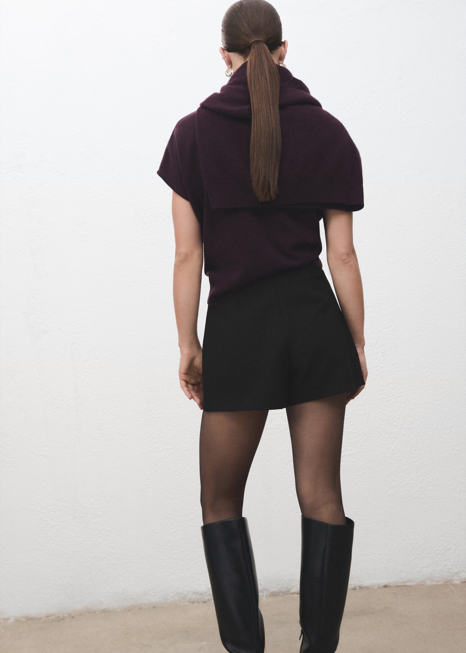 Jupe short portefeuille - Verso de l’article