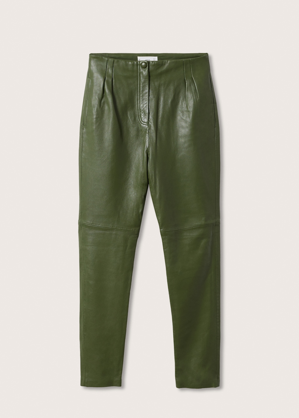 Pantalon crop cuir