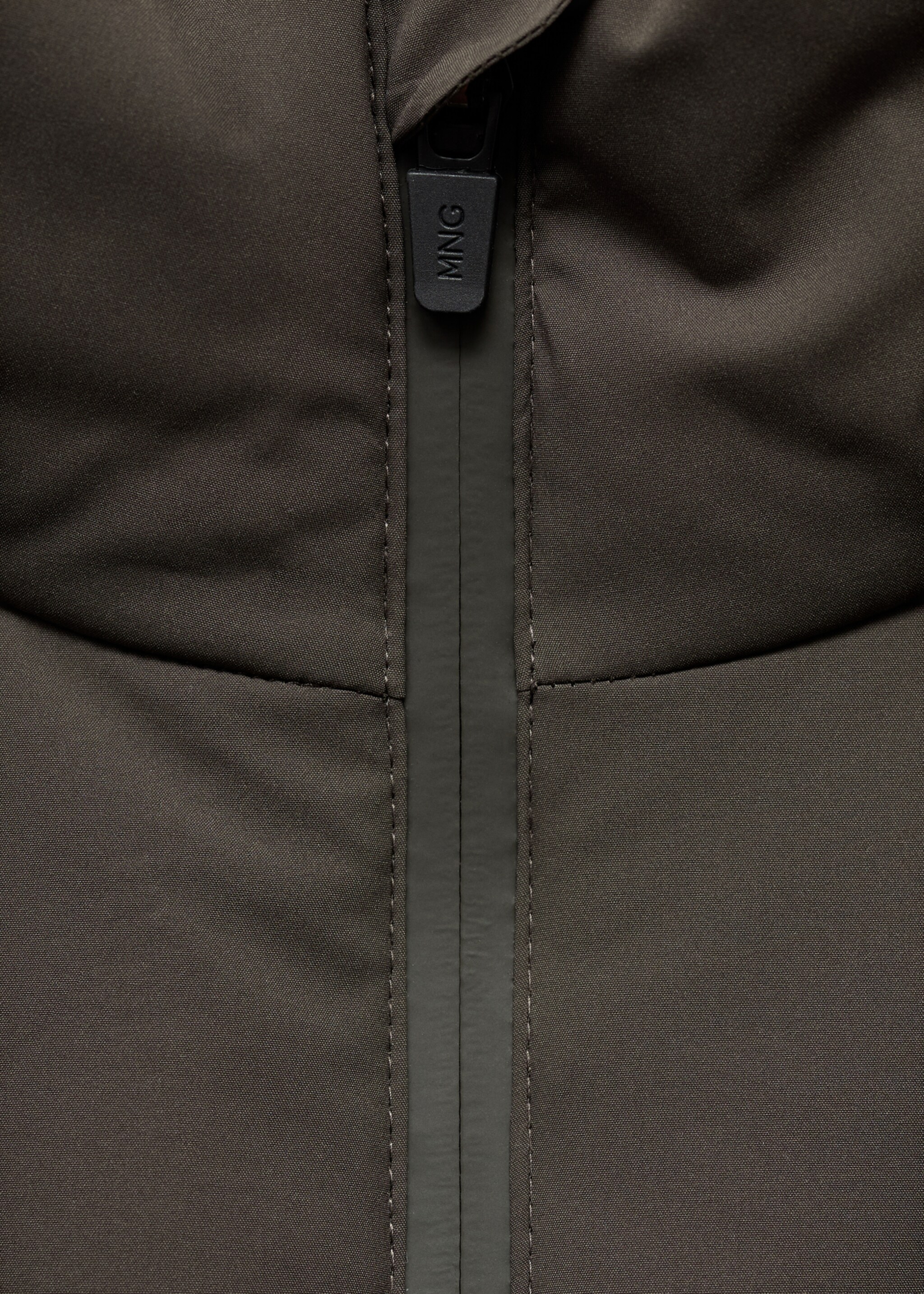Waterproof Thermolite® jacket with pockets - Details of the article 0, Medium Brown. Ref: 17095967-00.