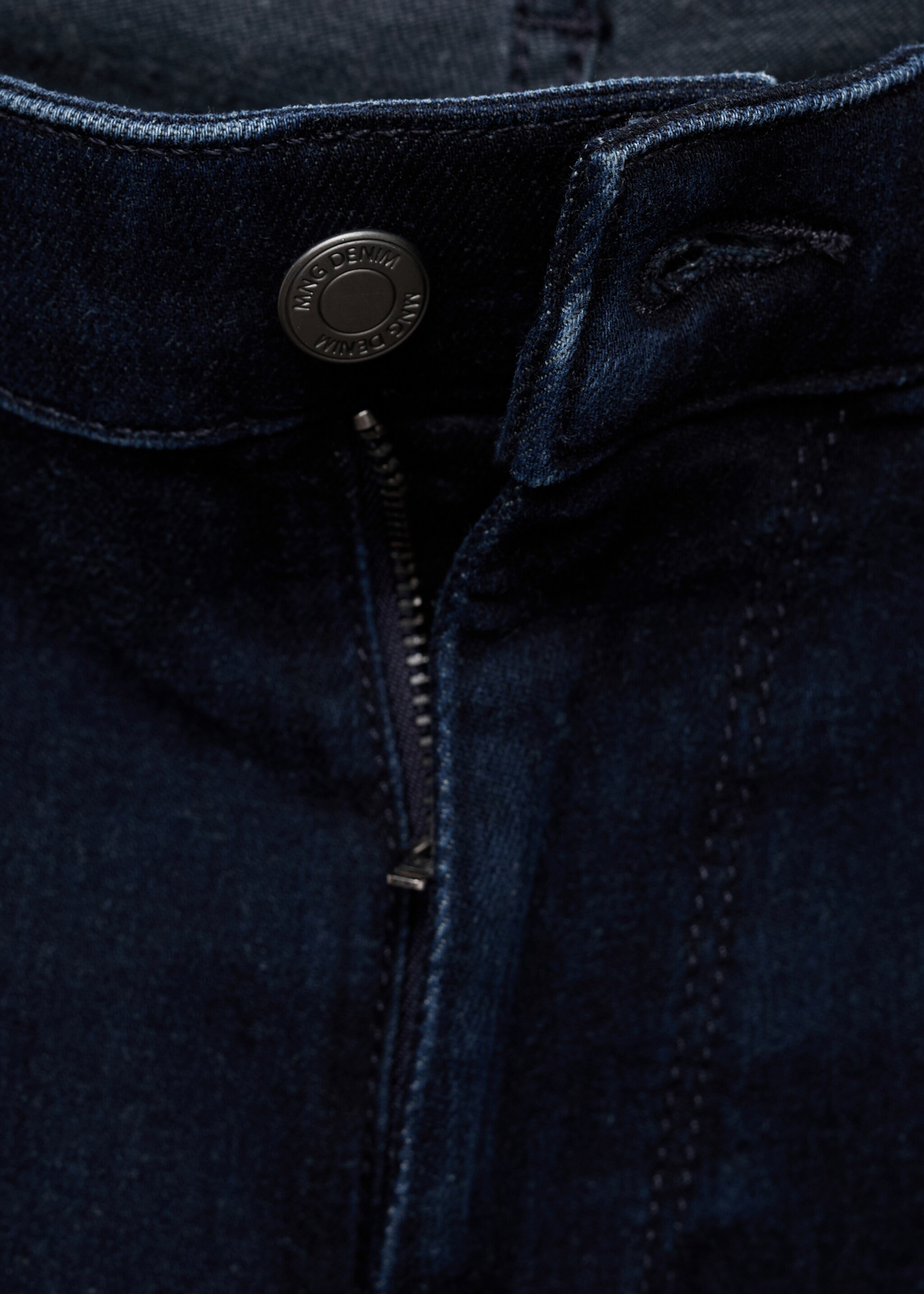 Veste slim-fit micro pied-de-poule - Détail de l'article 8, Bleu foncé intense. Ref: 17095968-00.