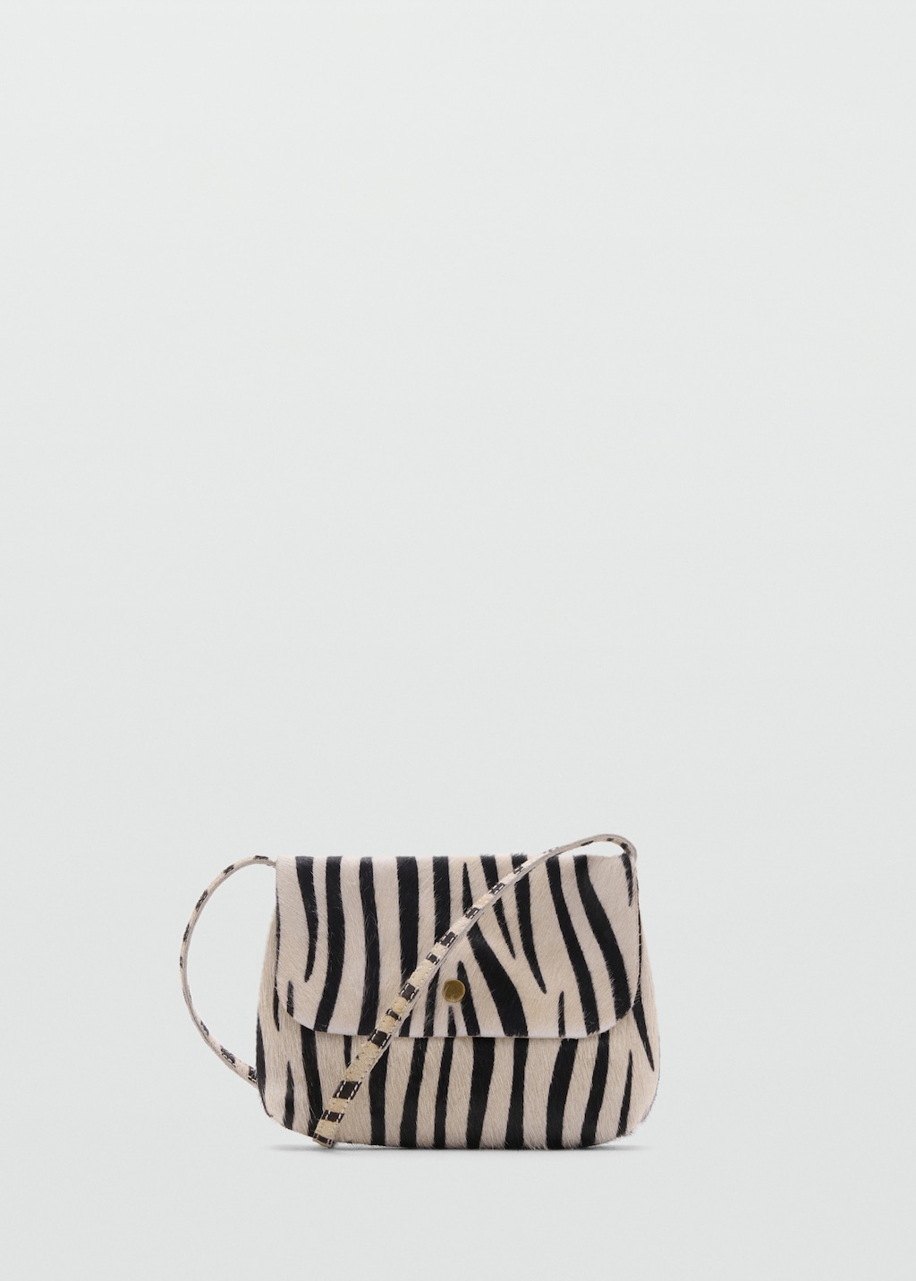 Animal print leather bag