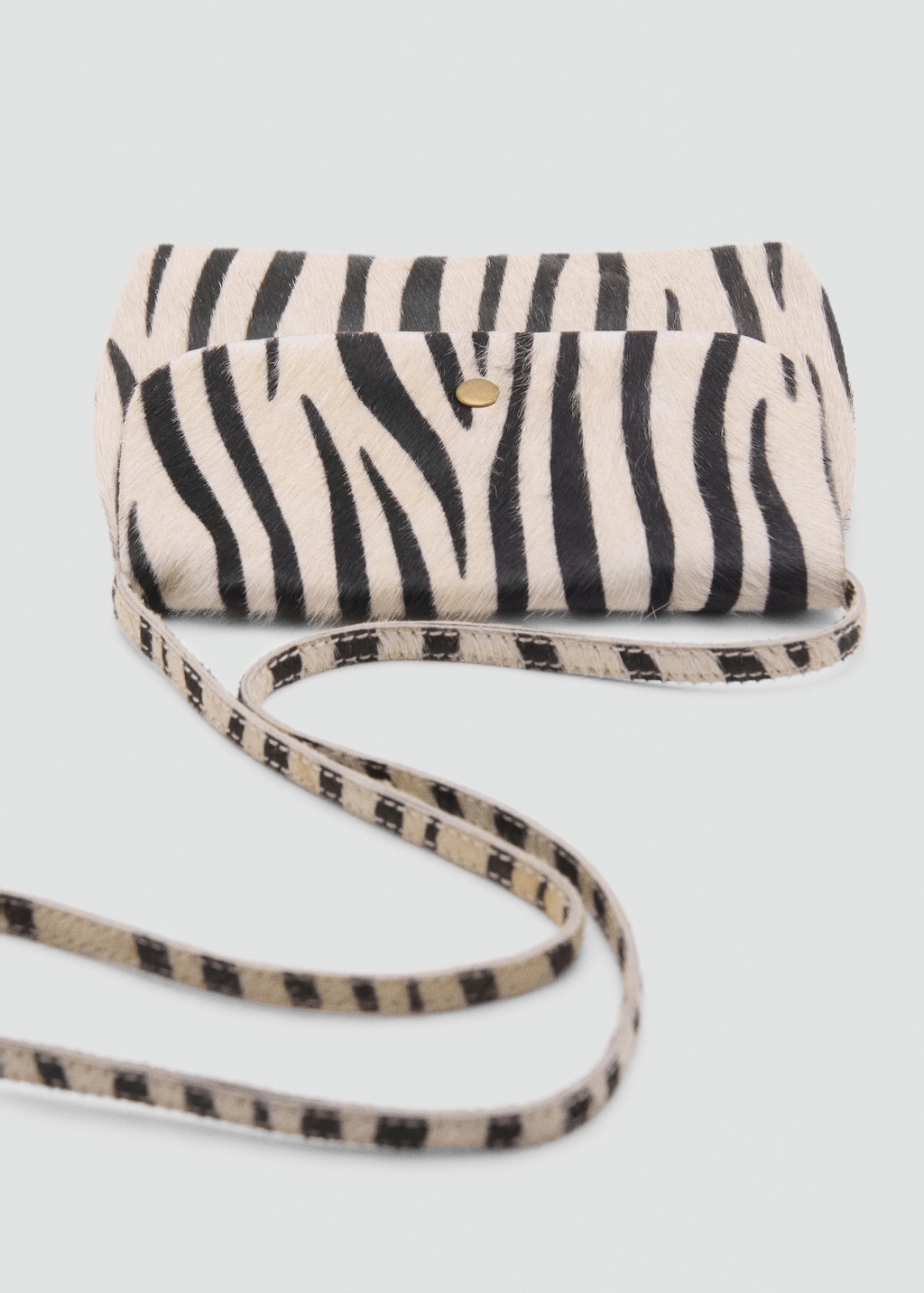 Animal print leather bag