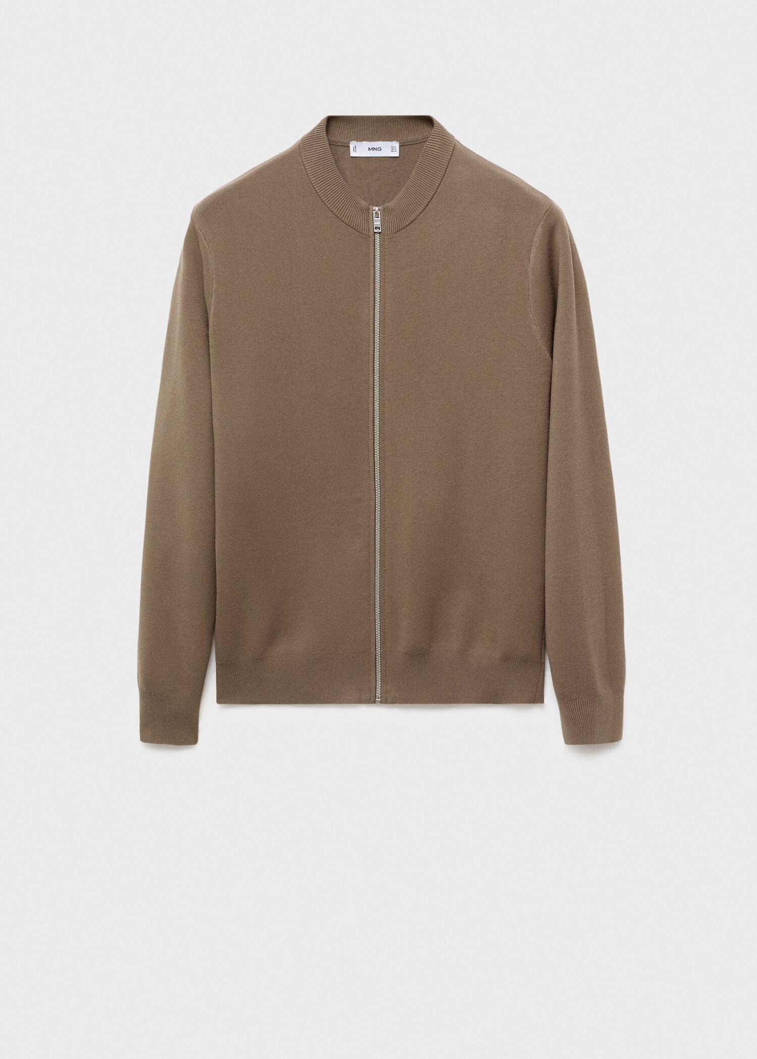 Zipped knit cardigan - Article without model