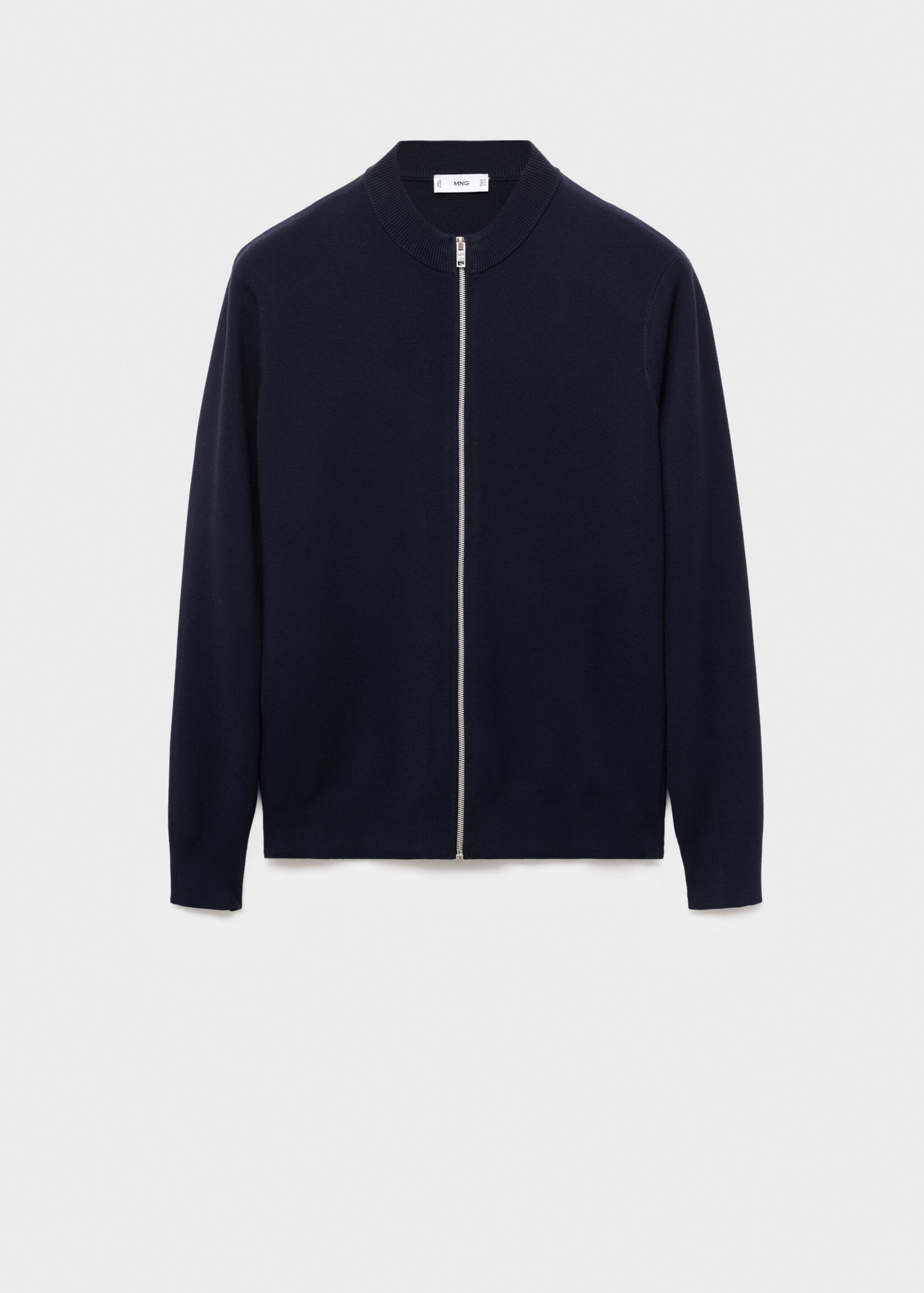 Zipped knit cardigan - Article without model
