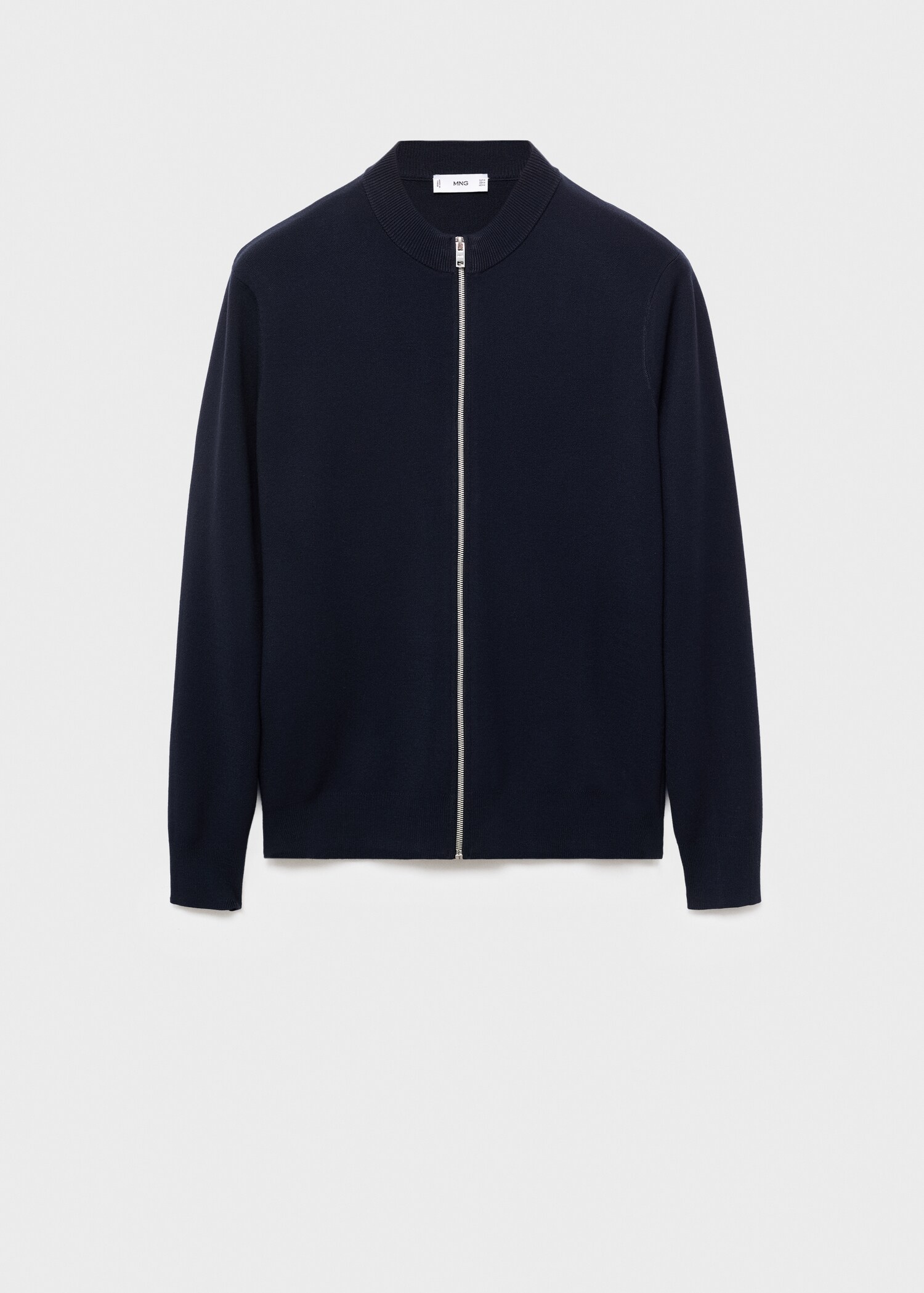 Zipped knit cardigan - Article without model