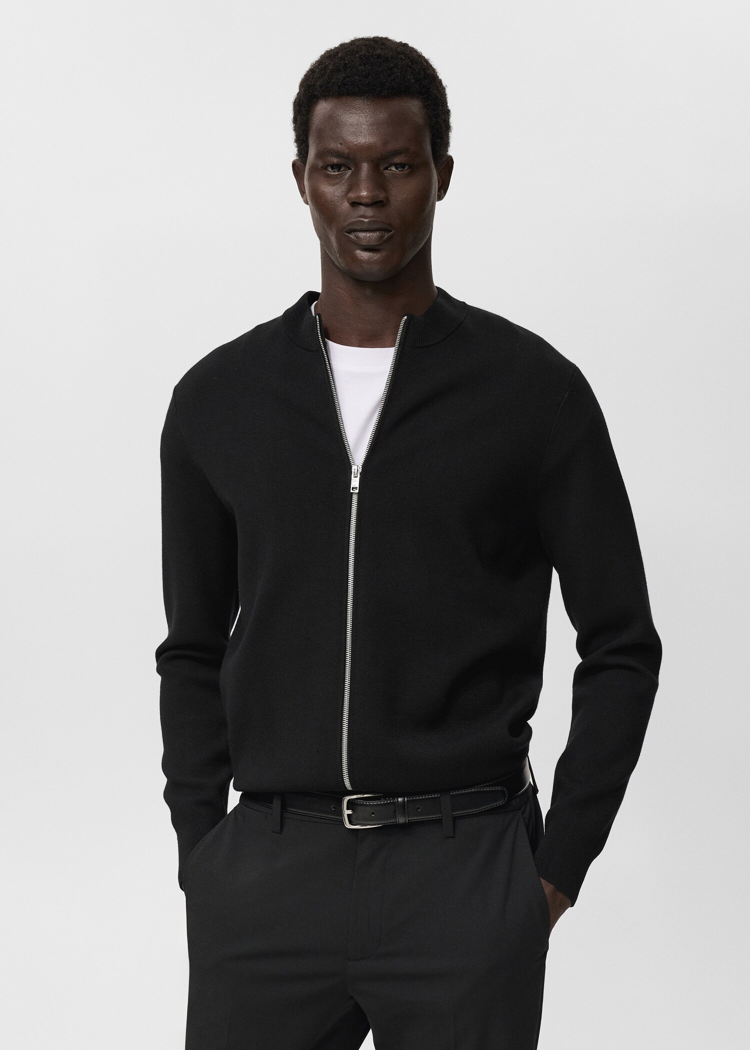Cardigan maglia zip - Piano medio