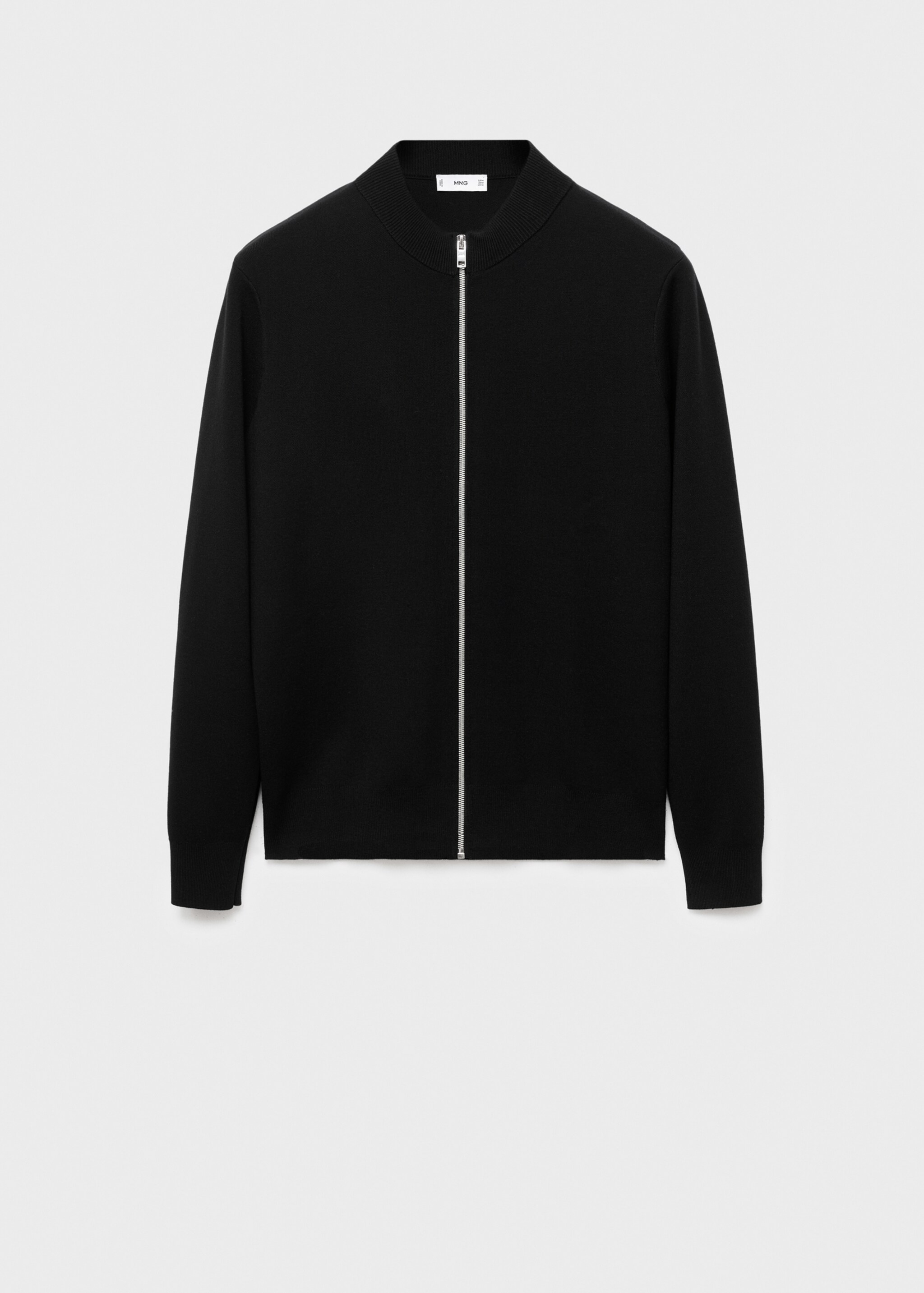 Zipped knit cardigan - Article without model