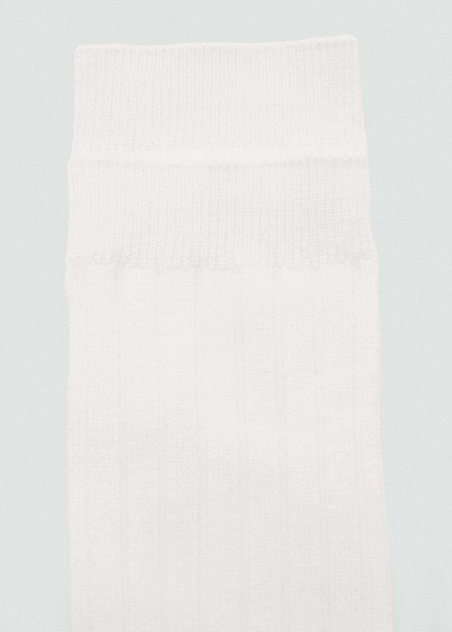 Ribbed wool blend socks - Medium plane
