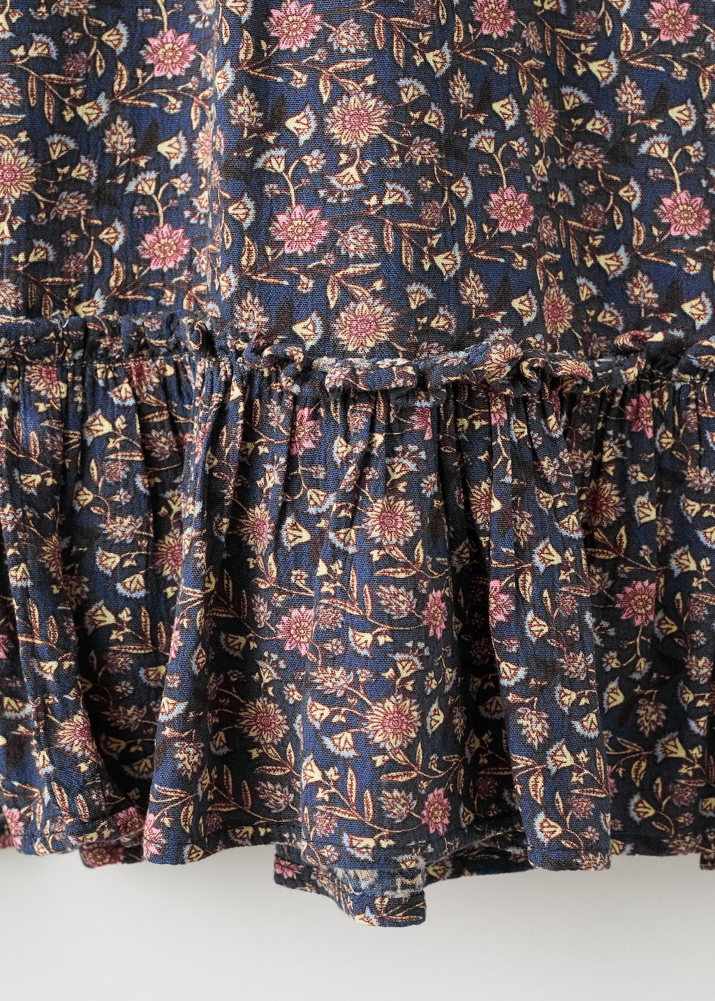 Ruffled printed dress