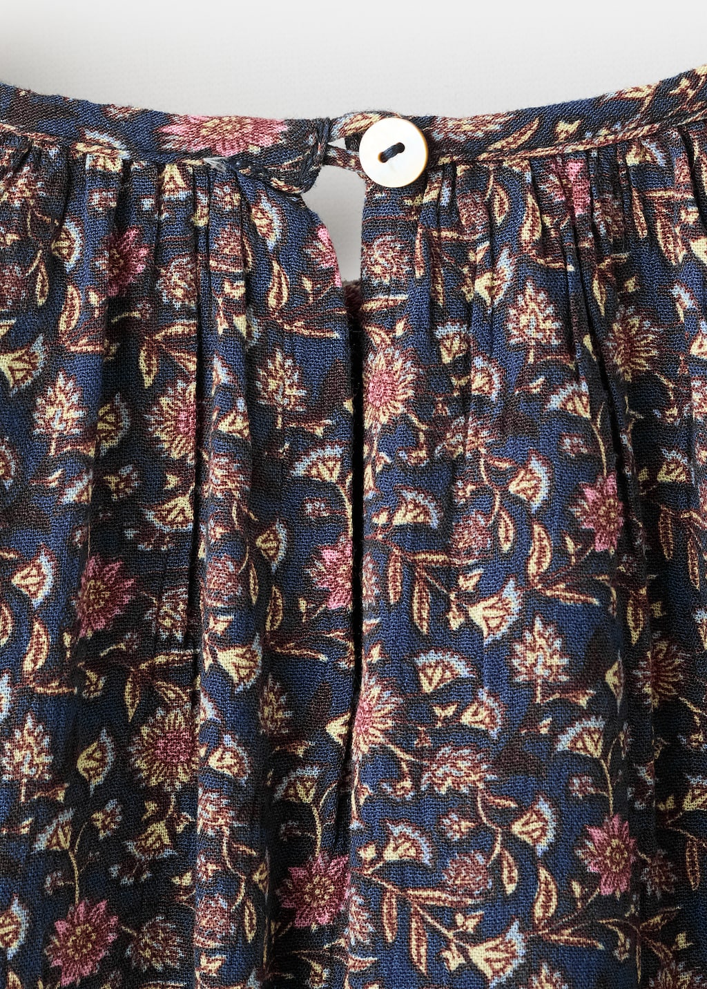 Ruffled printed dress