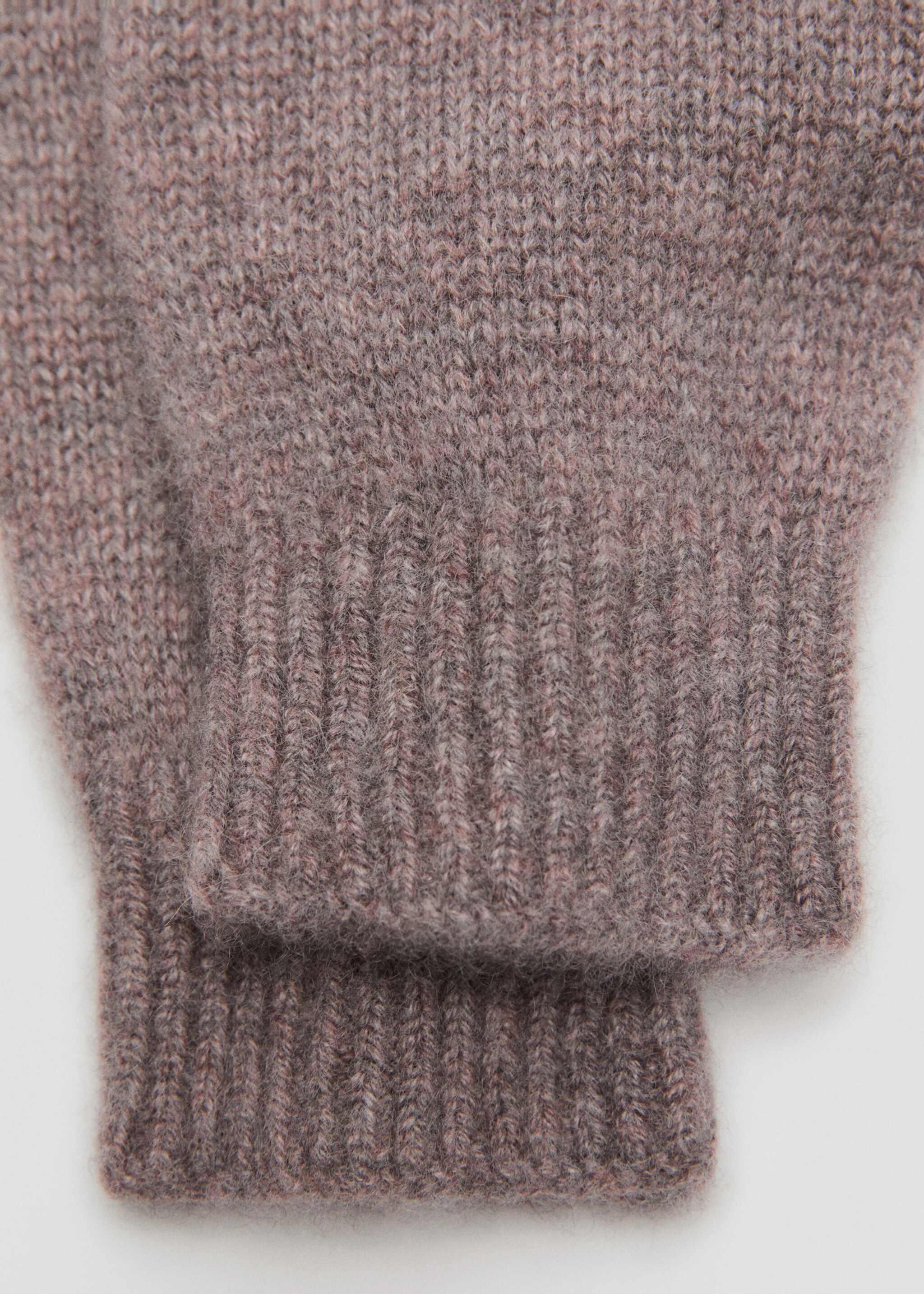 100% Cashmere gloves - Medium plane, Medium Brown. Ref: 17095975-00.