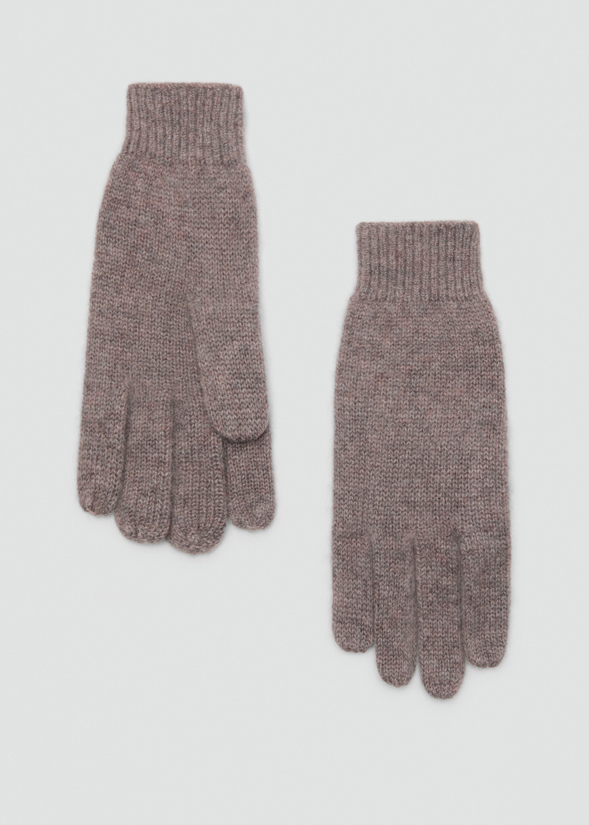 100% Cashmere gloves - Article without model, Medium Brown. Ref: 17095975-00.