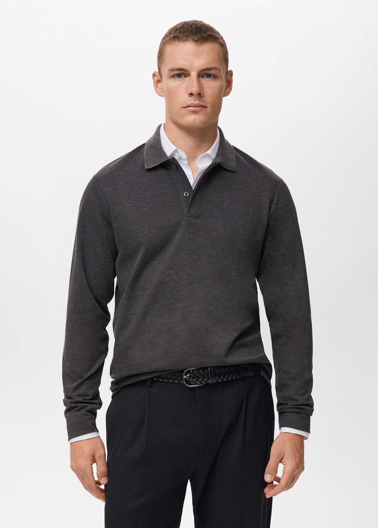 Jersey polo punto regular fit - Plano medio