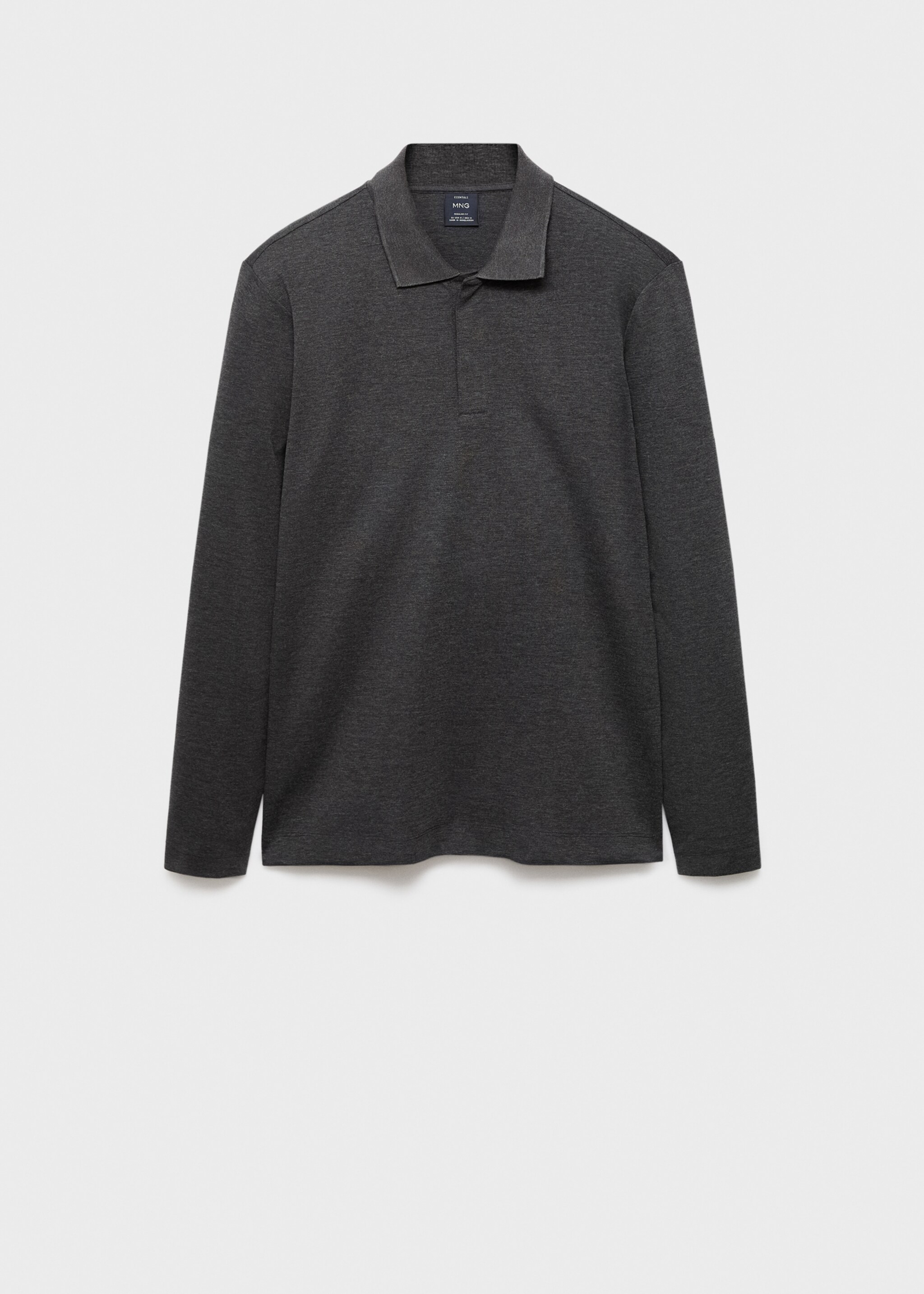 Jersey polo punto regular fit - Artículo sin modelo, Gris oscuro vigoré. Ref: 17095976-00.