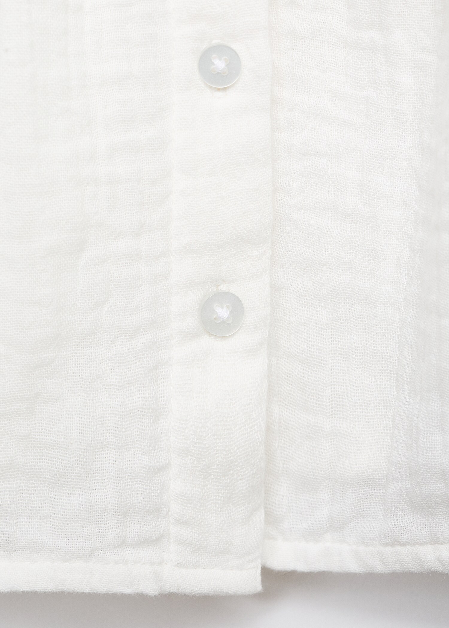 Embroidered babydoll-collar blouse - Details of the article 0