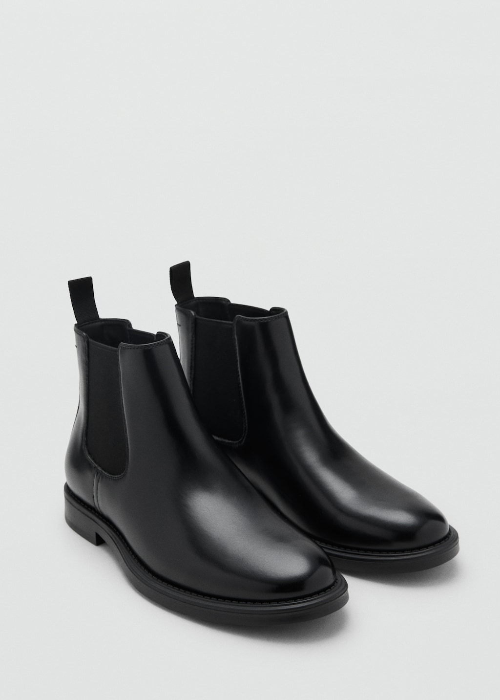Faux-effect chelsea ankle boots
