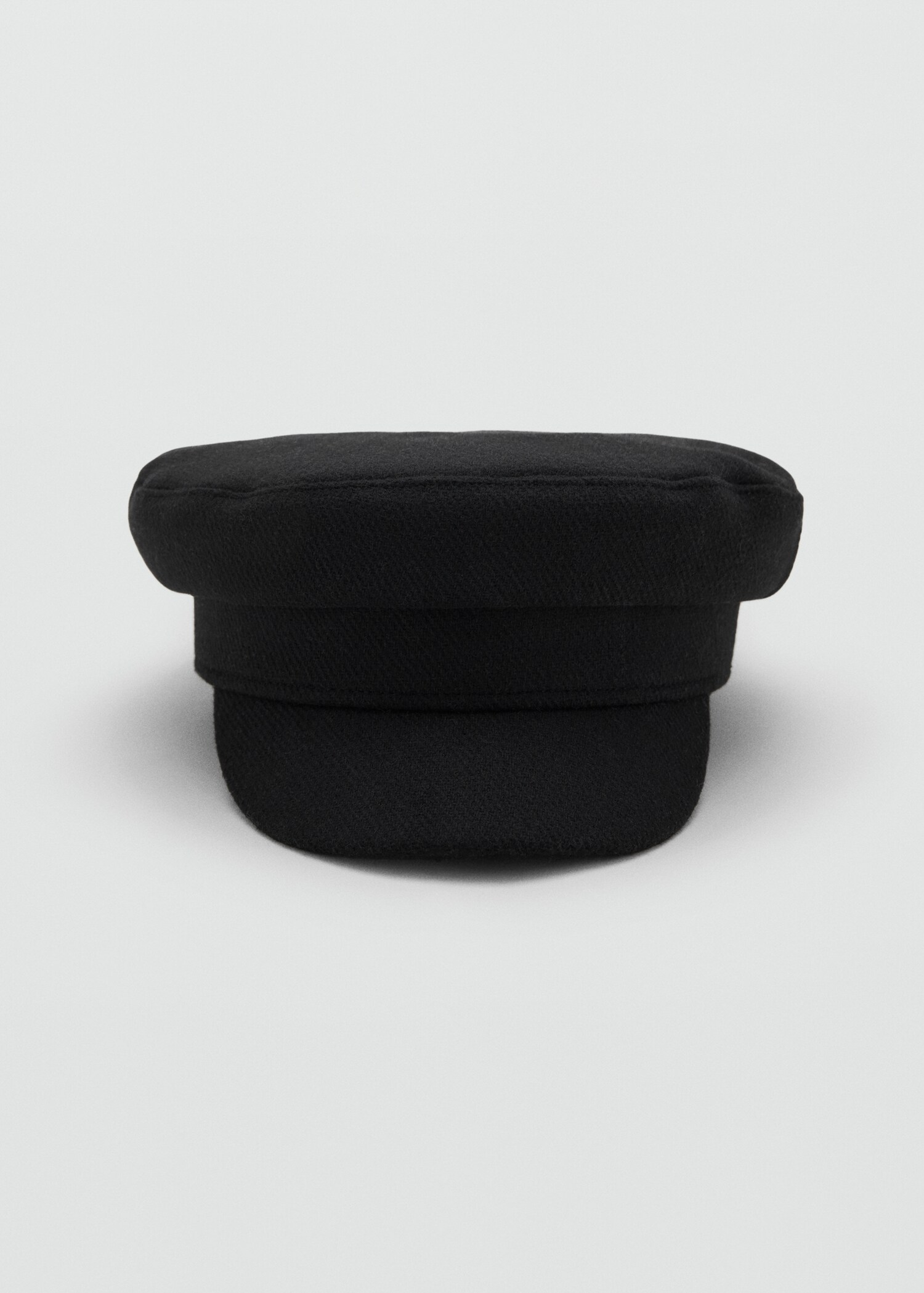 Rigid wool-blend baker boy cap - Medium plane