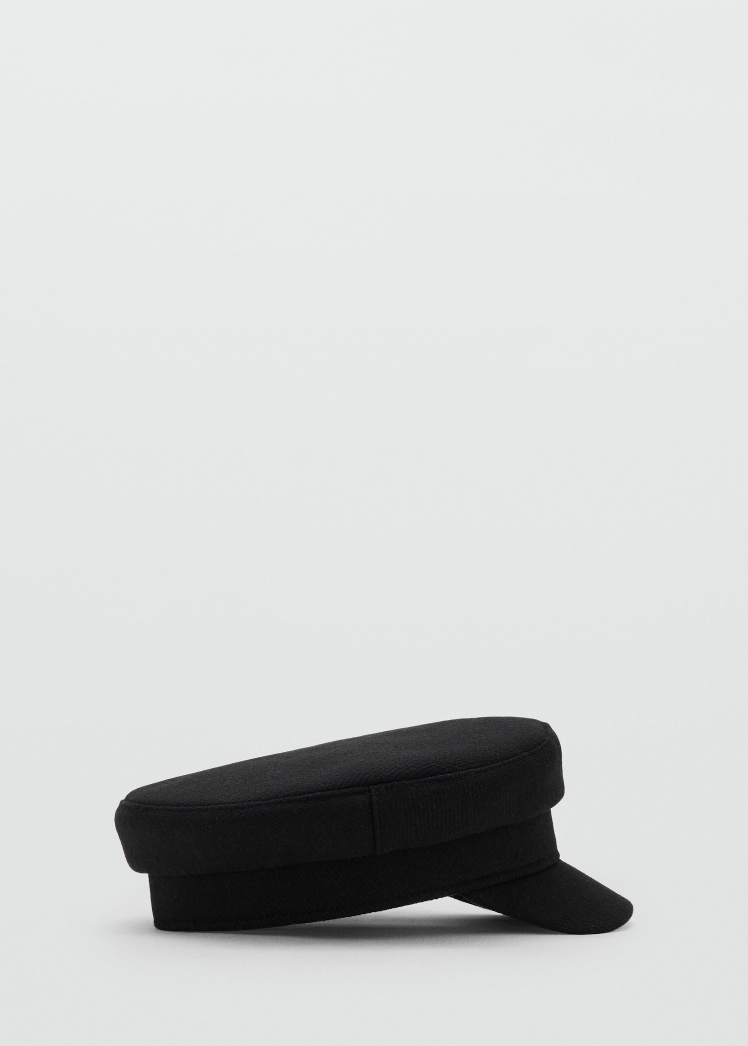Rigid wool-blend baker boy cap - Article without model
