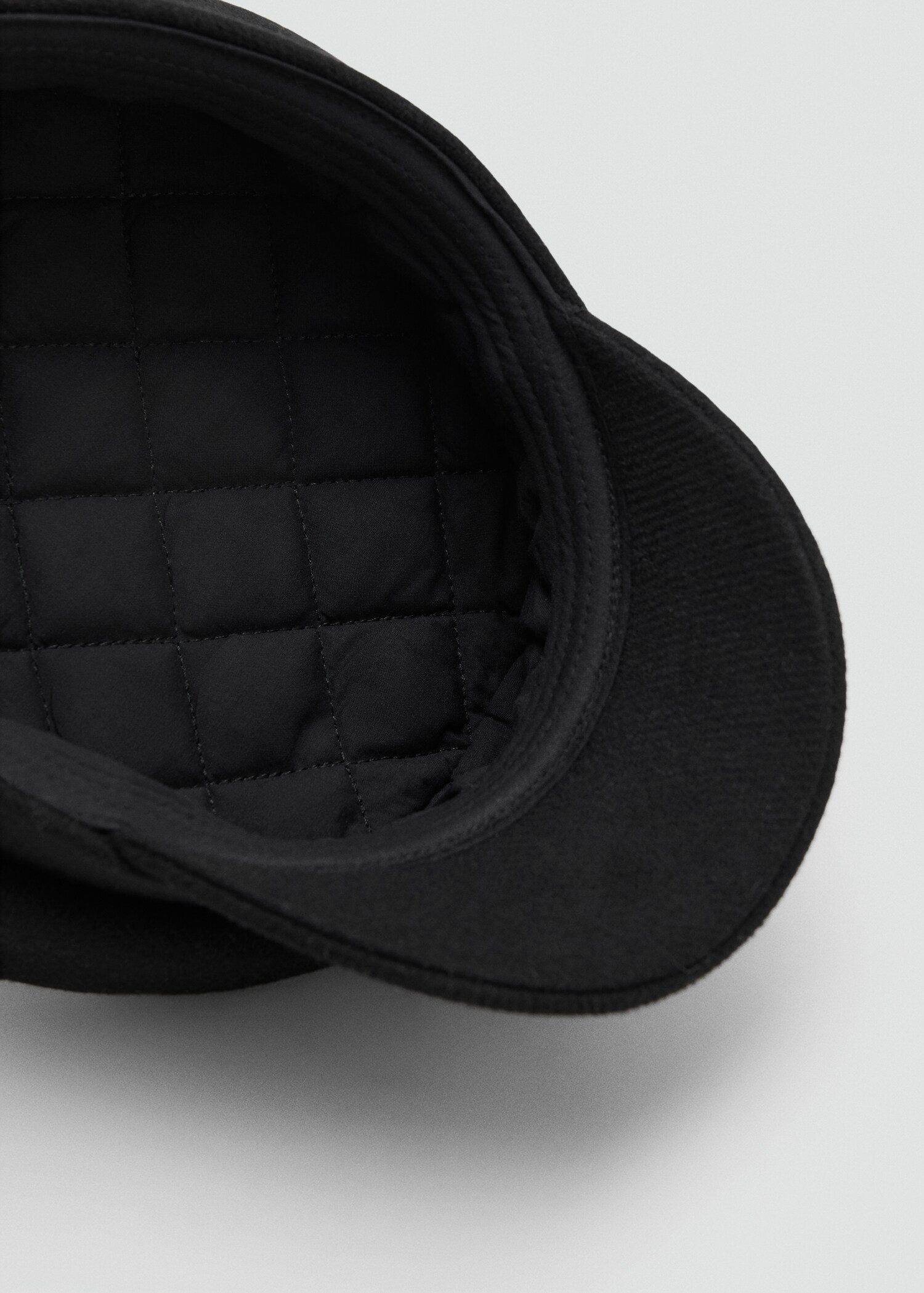 Rigid wool-blend baker boy cap - Details of the article 1