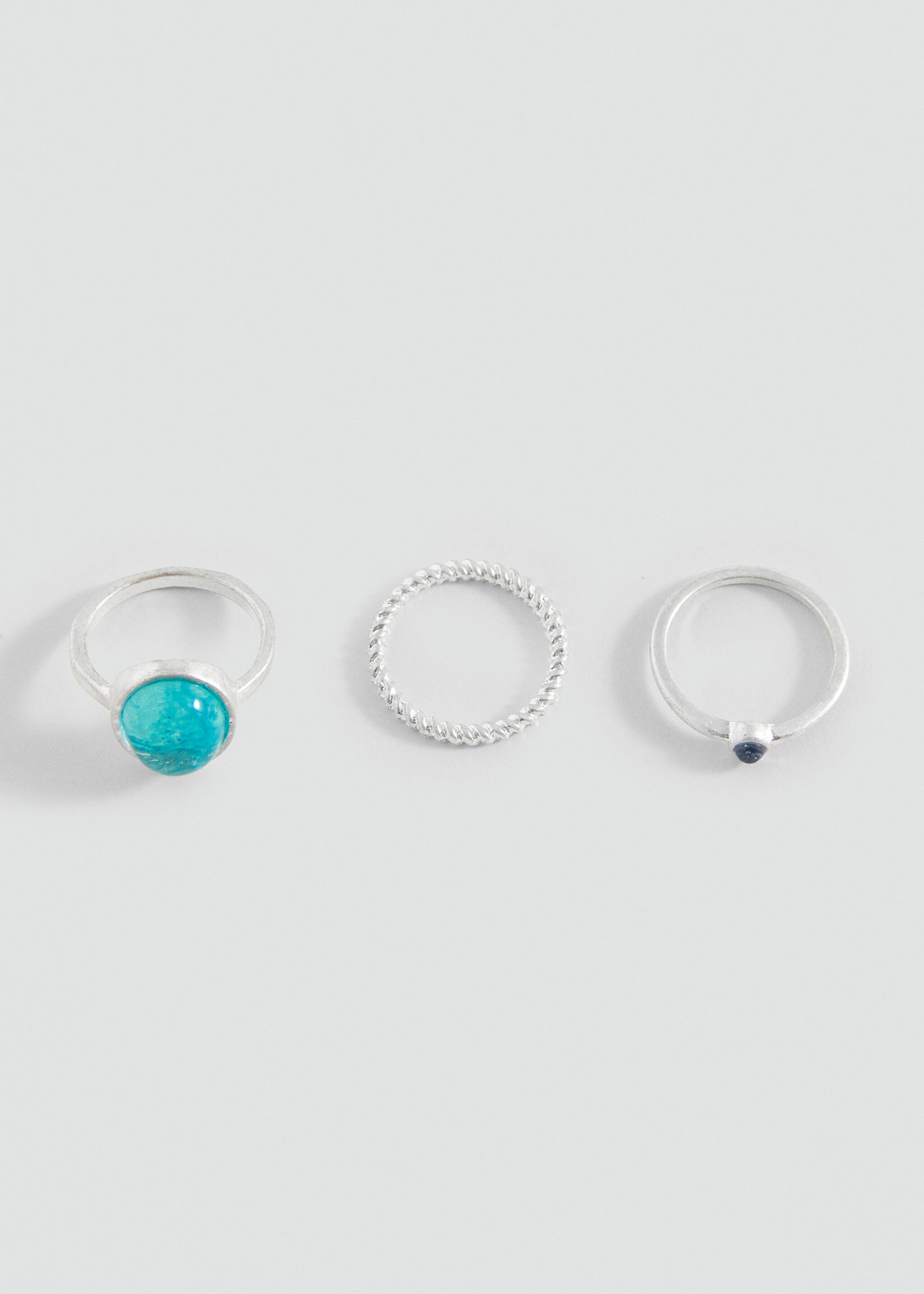 Pack of 3 combined rings - Article without model, Silver. Ref: 17095988-00.