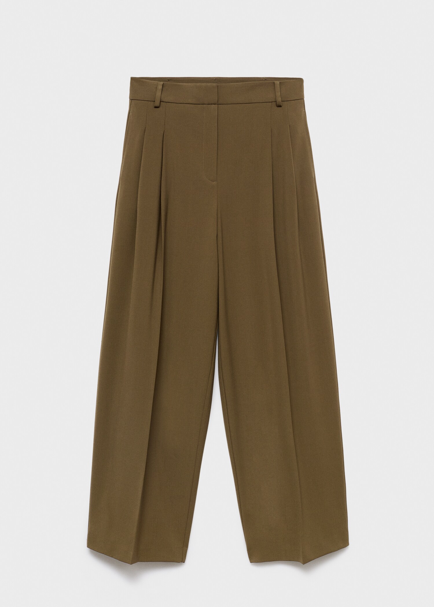 Pantalon wide leg à pinces taille normale - Article sans modèle