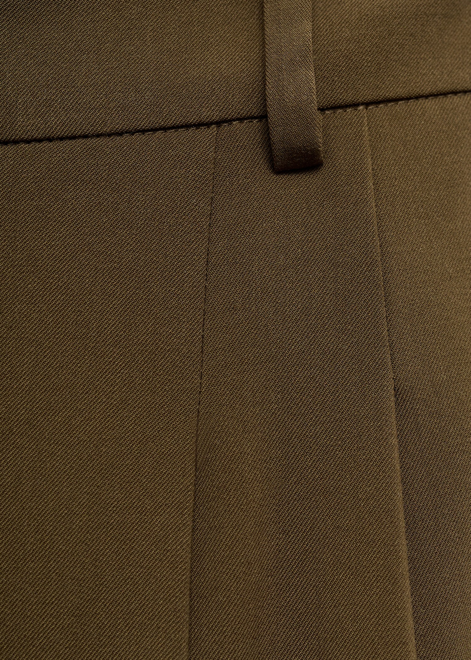 Pantalon wide leg à pinces taille normale - Détail de l'article 0