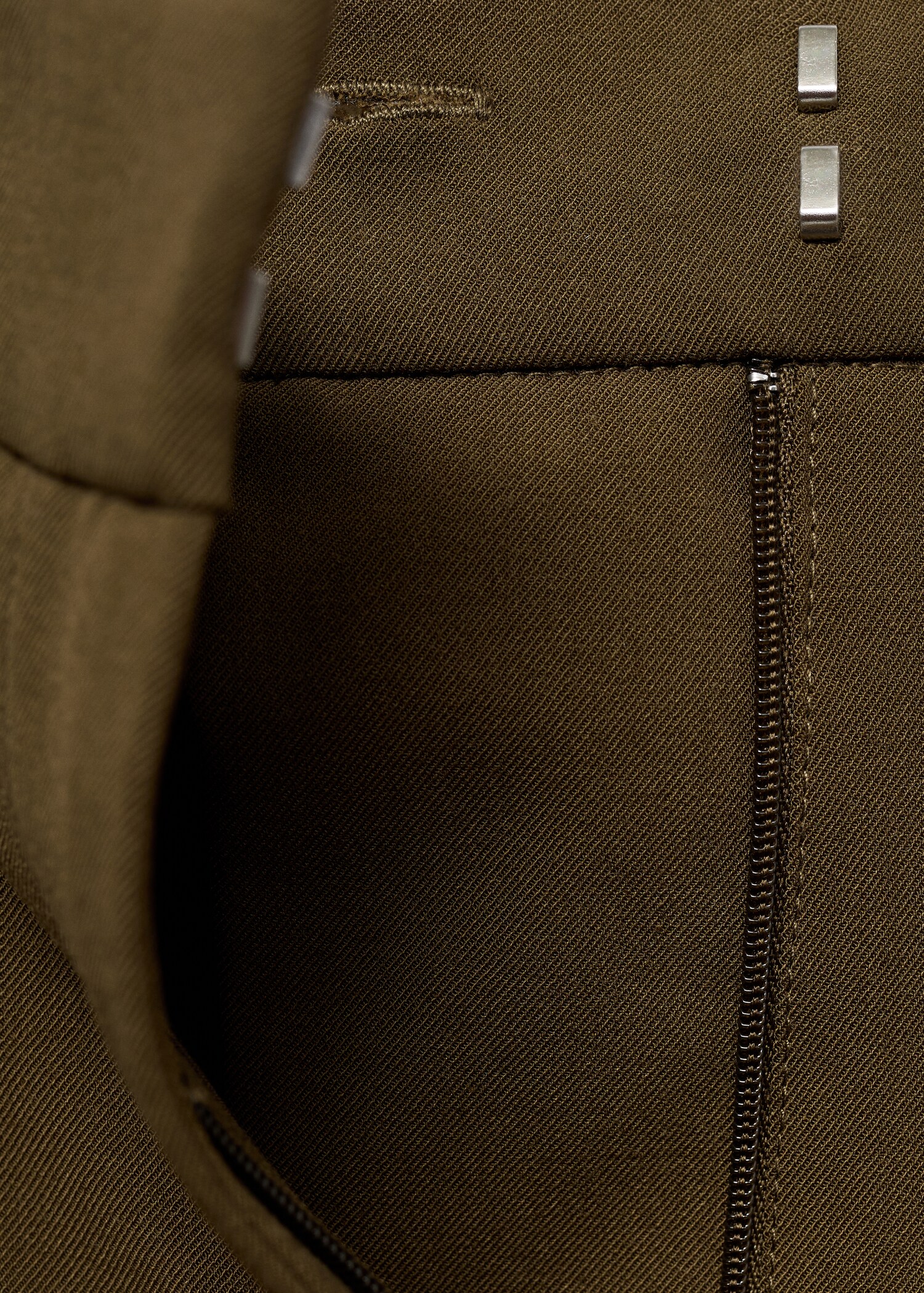 Pantalon wide leg à pinces taille normale - Détail de l'article 8