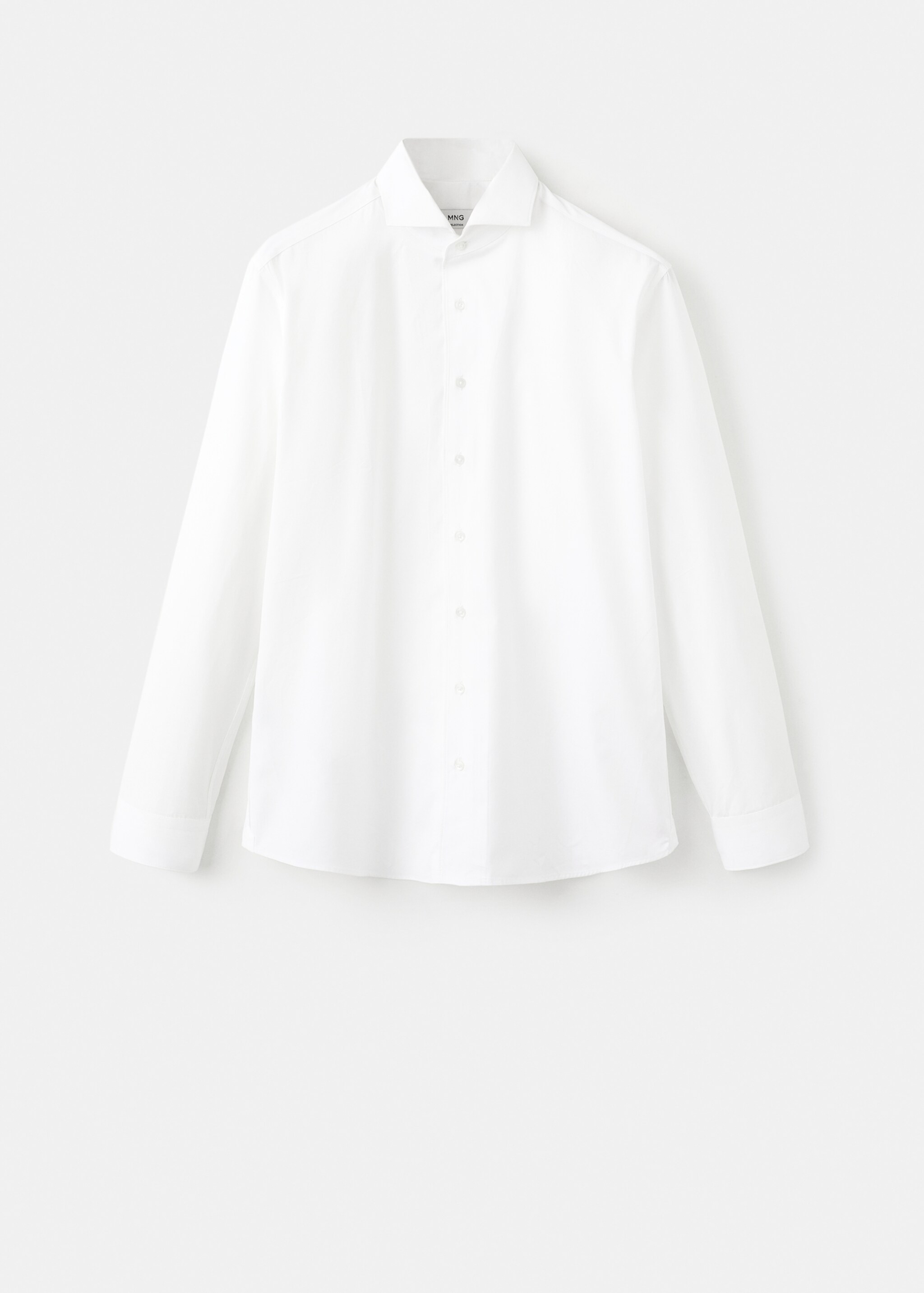 100% cotton dress shirt - Article without model, White. Ref: 17095999-00.