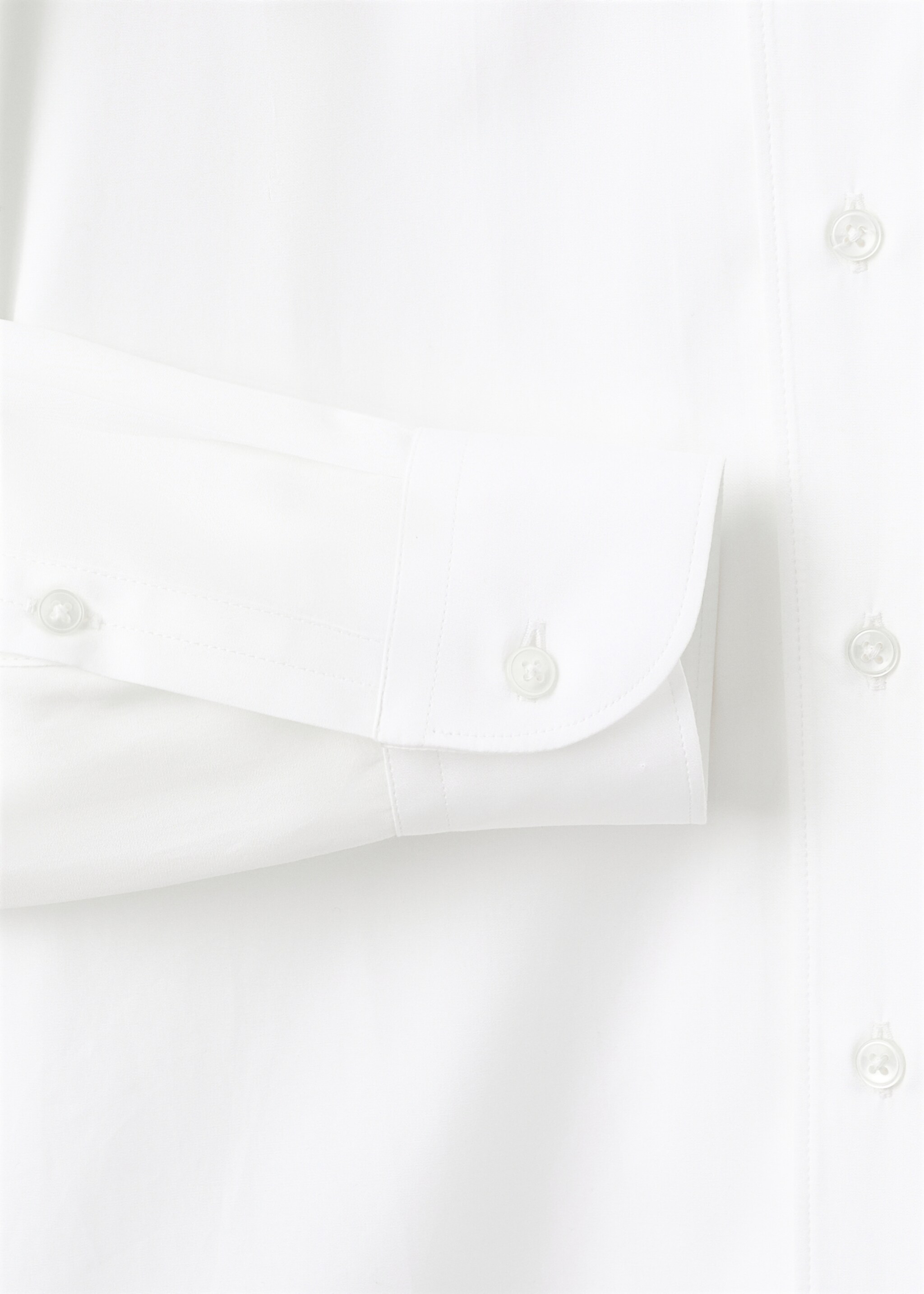 100% cotton dress shirt - Details of the article 0, White. Ref: 17095999-00.