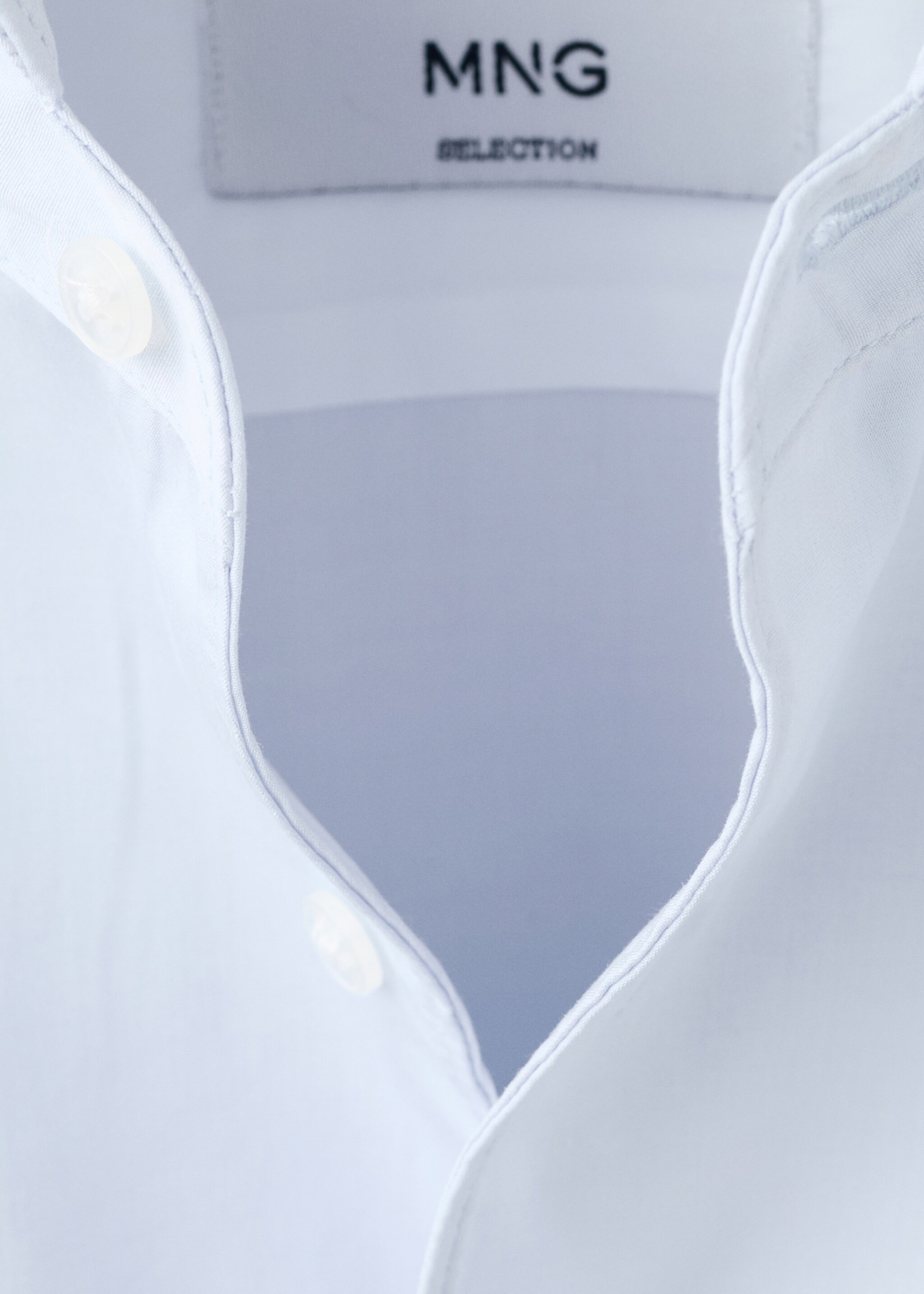 100% cotton dress shirt - Details of the article 8, Sky Blue. Ref: 17095999-00.