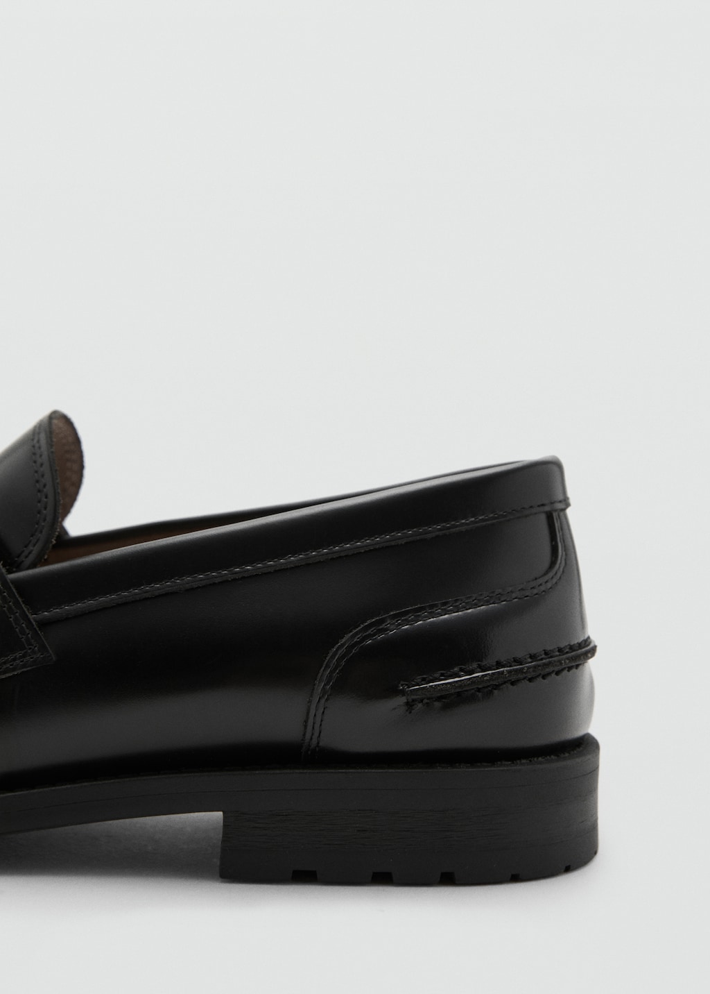 Leather penny loafers