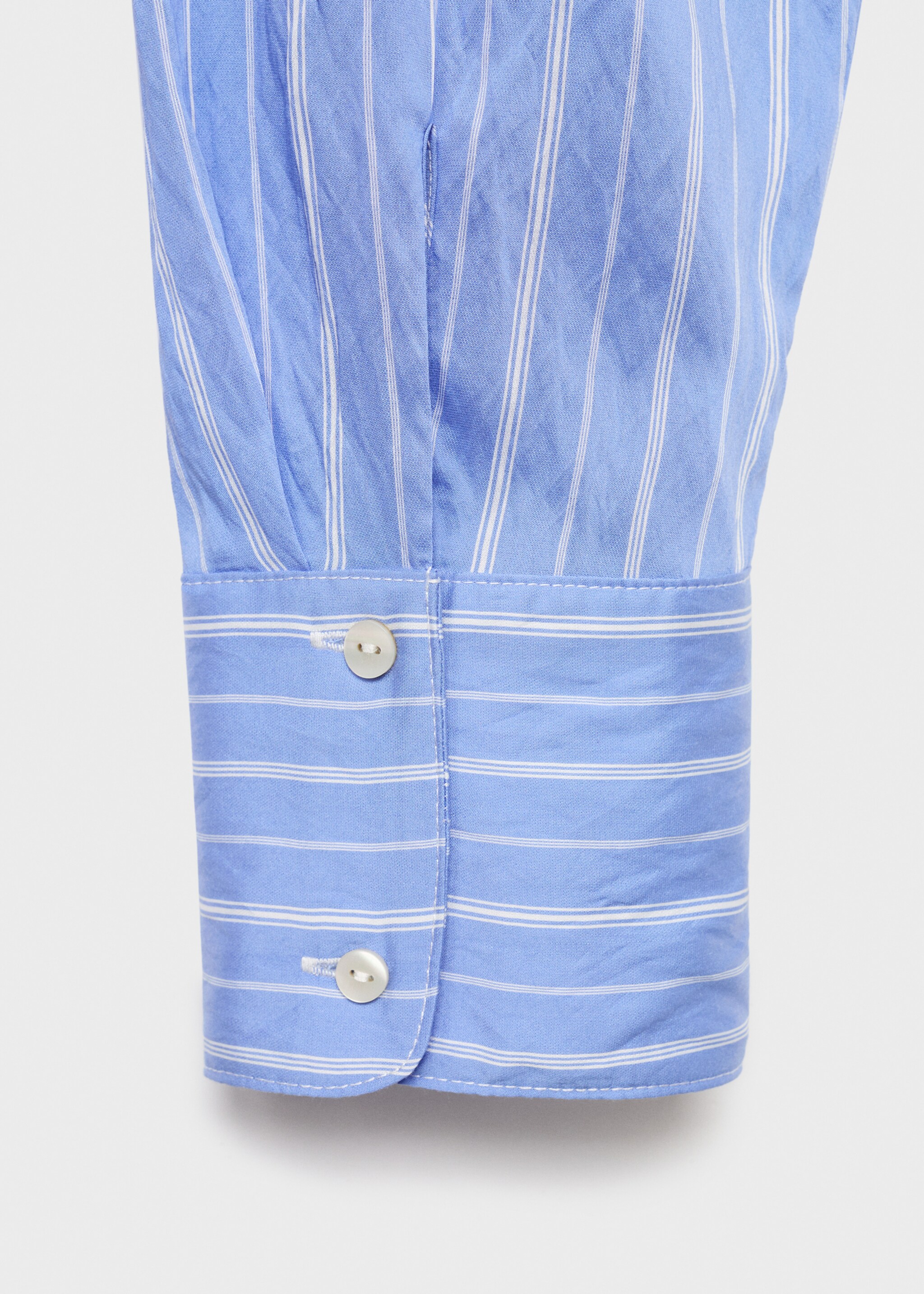 Camisa recta rayas - Detalle del artículo 0, Azul. Ref: 17096001-00.