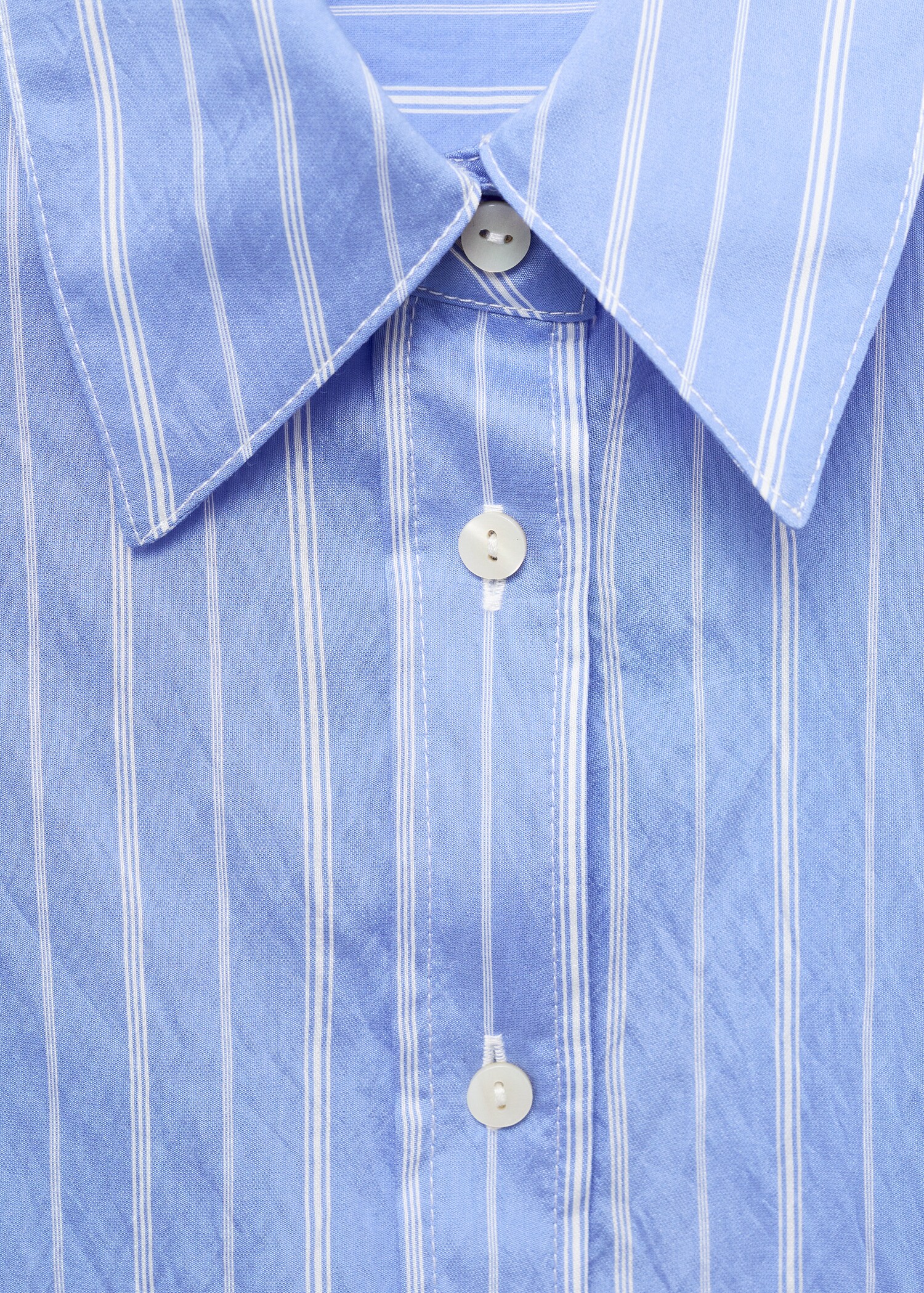 Striped straight shirt - Details of the article 8