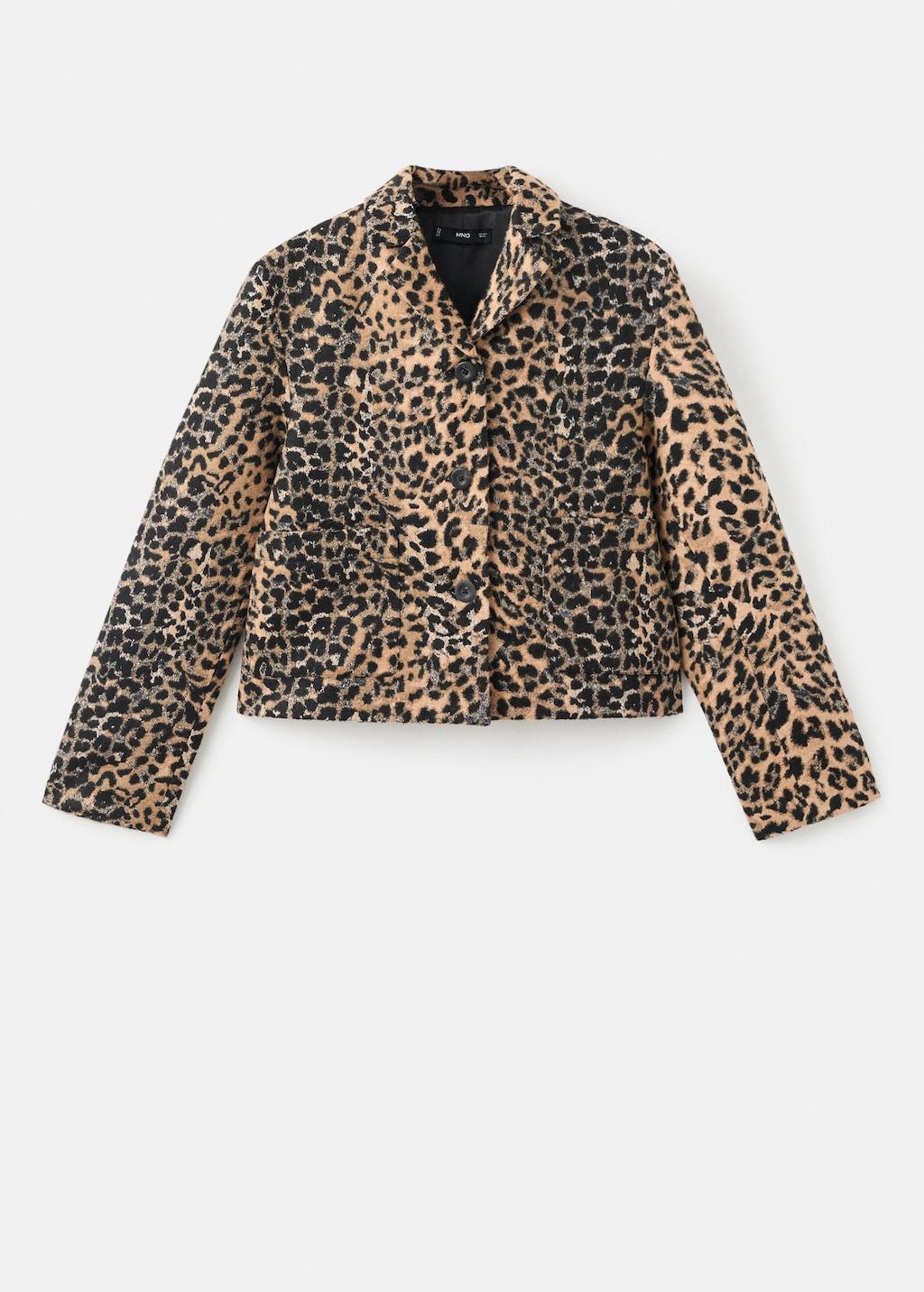 Leopard-print jacket with buttons - Women | MANGO USA