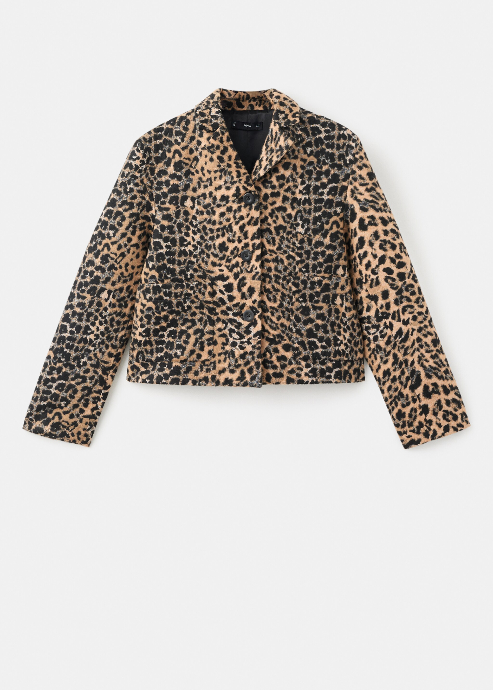 Jaket macan tutul dengan kancing - Barang tanpa model, Coklat. Ref: 17096003-00.