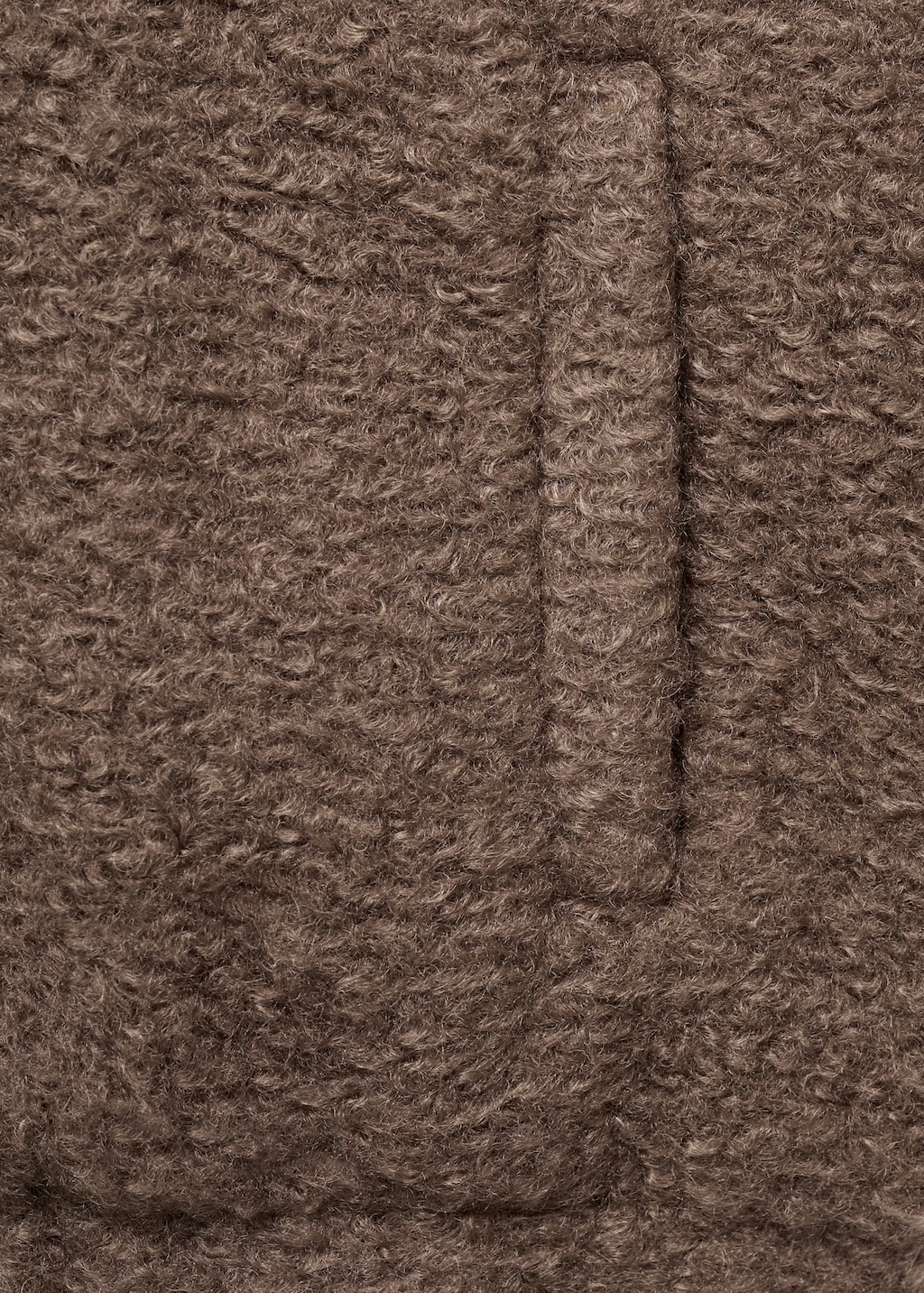 Shearling-effect bomber jacket