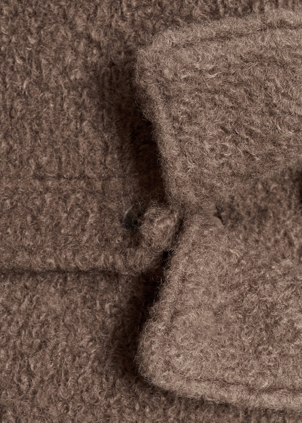 Shearling-effect bomber jacket