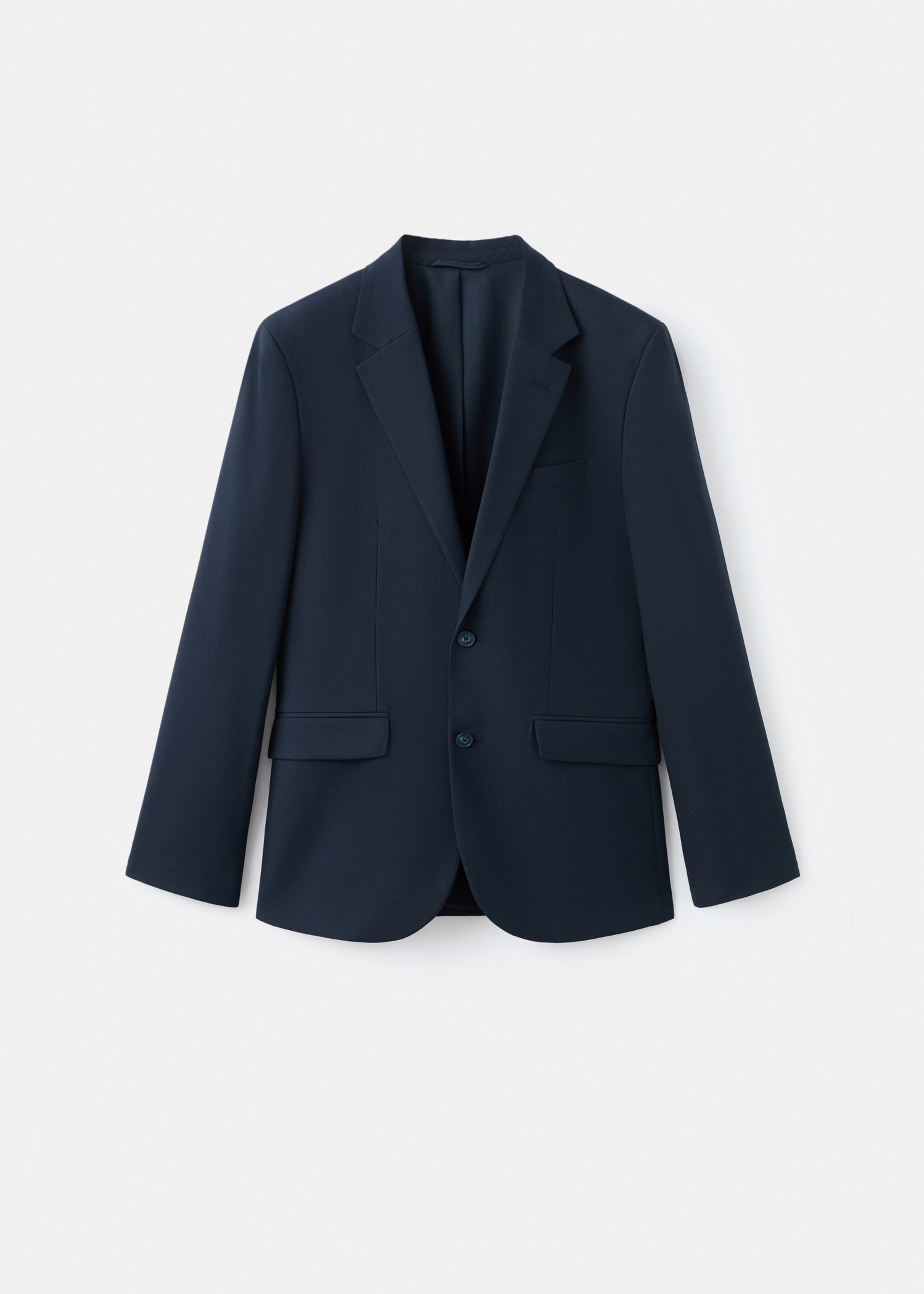Straight-fit suit jacket - Article without model, Navy. Ref: 17096326-00.