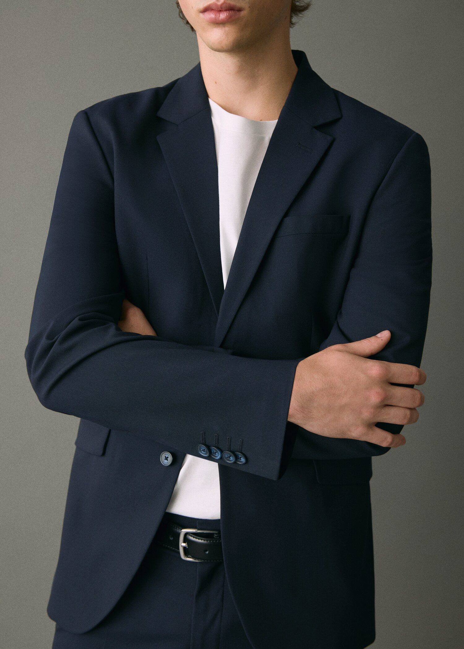 Straight-fit suit jacket - Details of the article 1