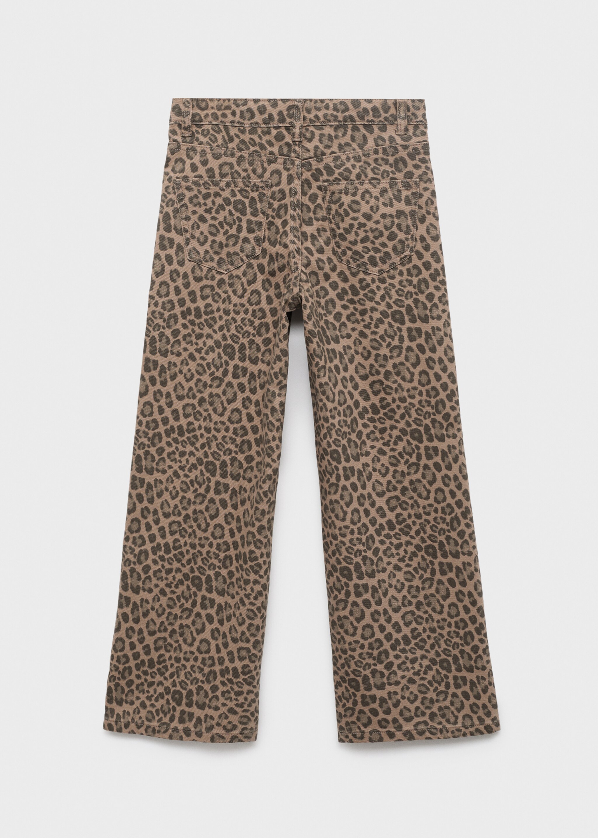 Animal print jeans - Reverse of the article, Brown. Ref: 17096328-00.