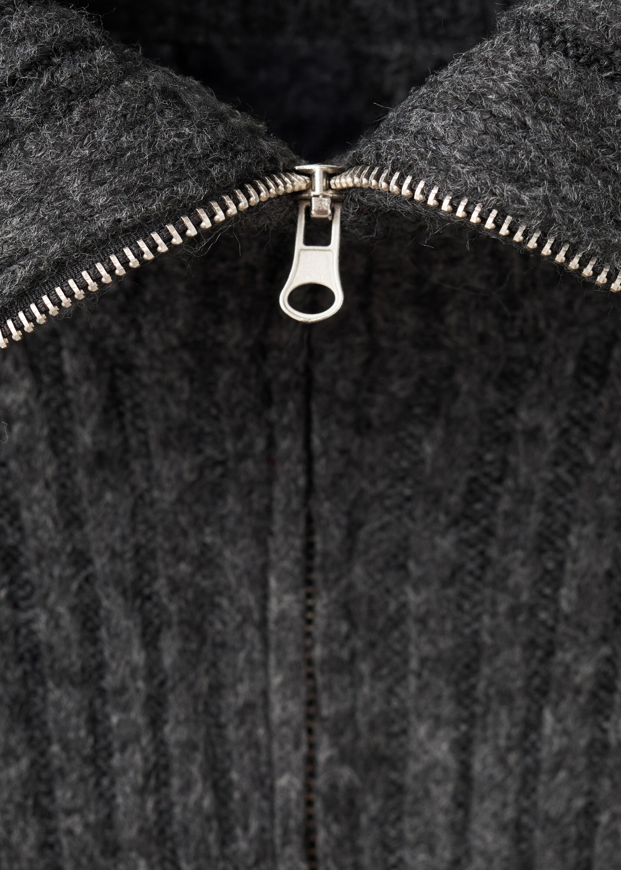 Cardigan cardi - Details of the article 8, Dark Heather Grey. Ref: 17096330-00.